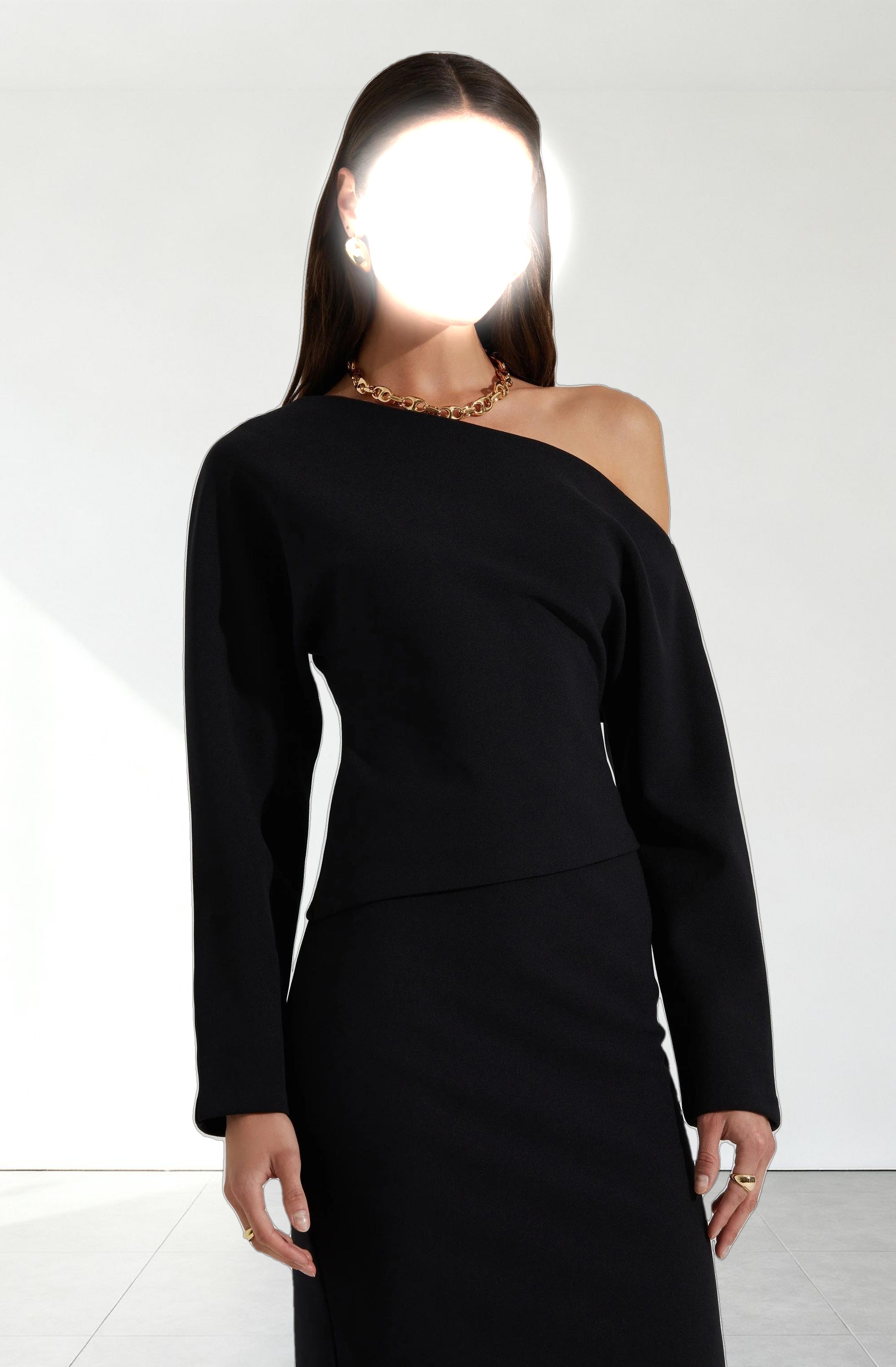 Kana Off Shoulder Asymmetric Top