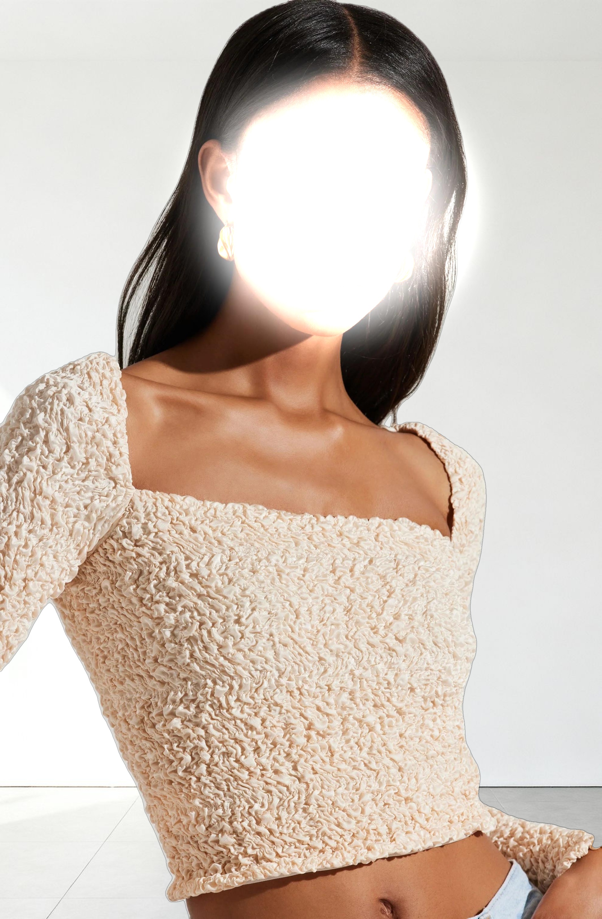 Sorrel Cropped Long Sleeve Top