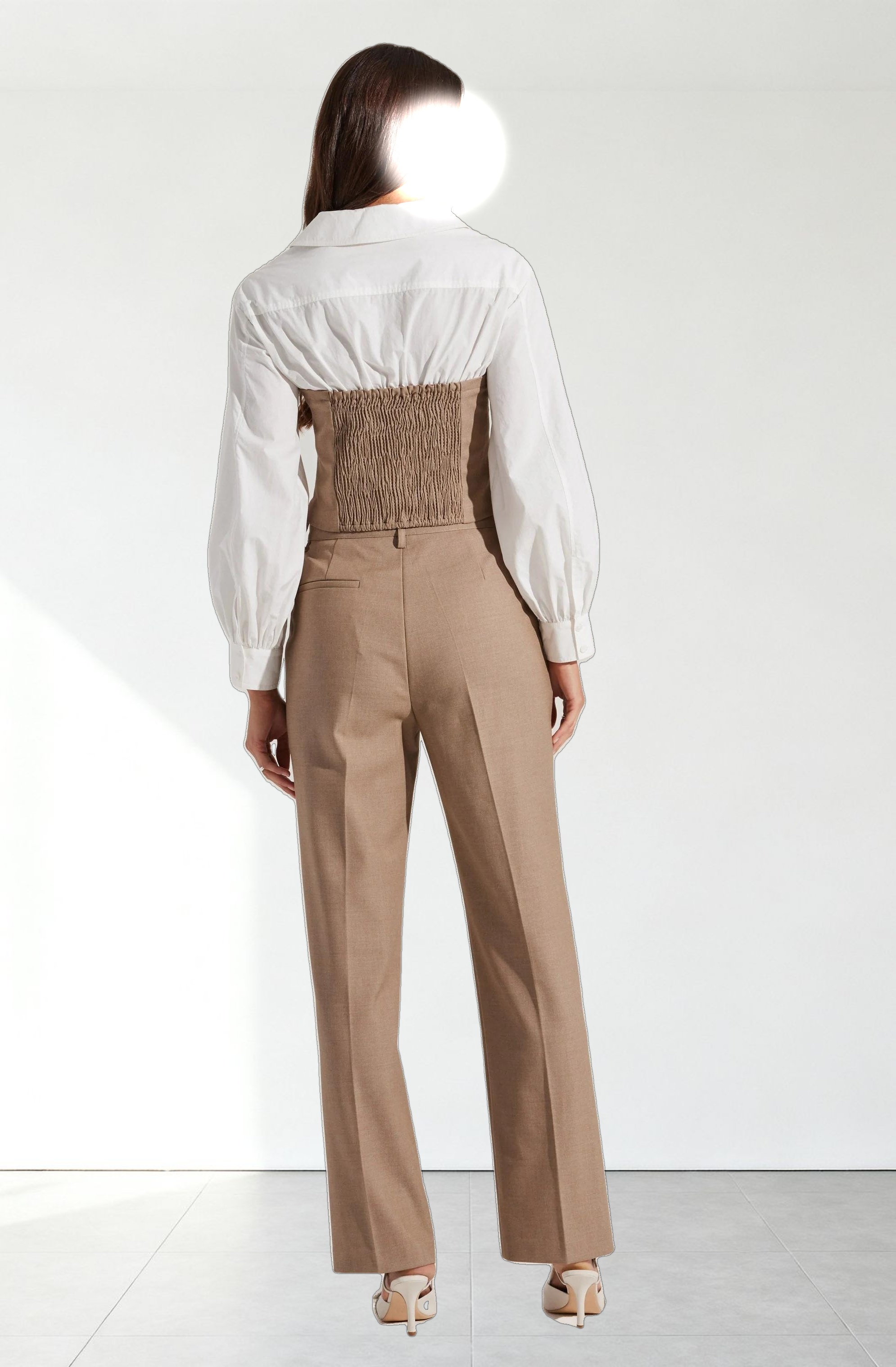 Brooks Pleated Tailored Pants