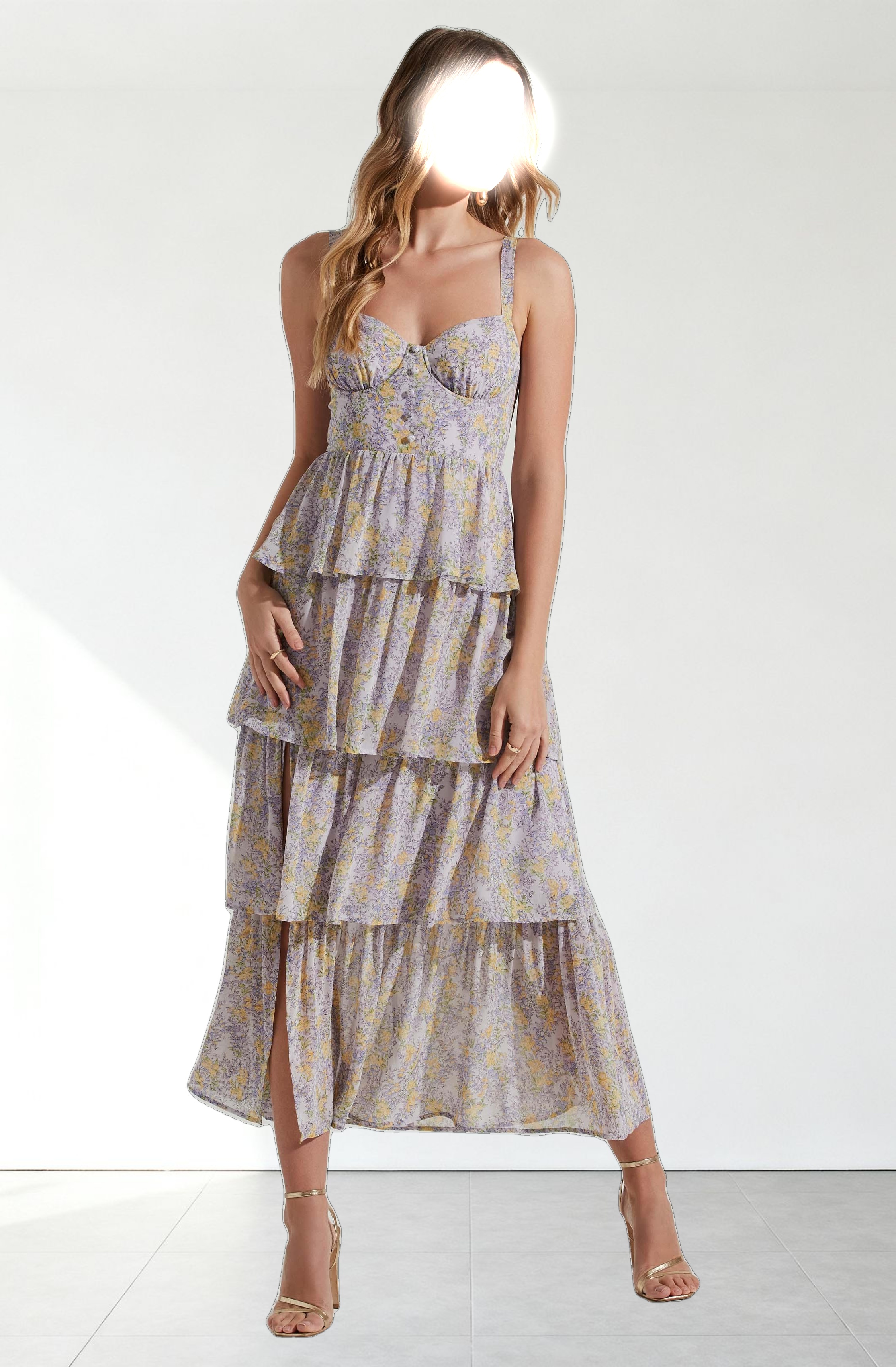 Midsummer Floral Tiered Maxi Dress