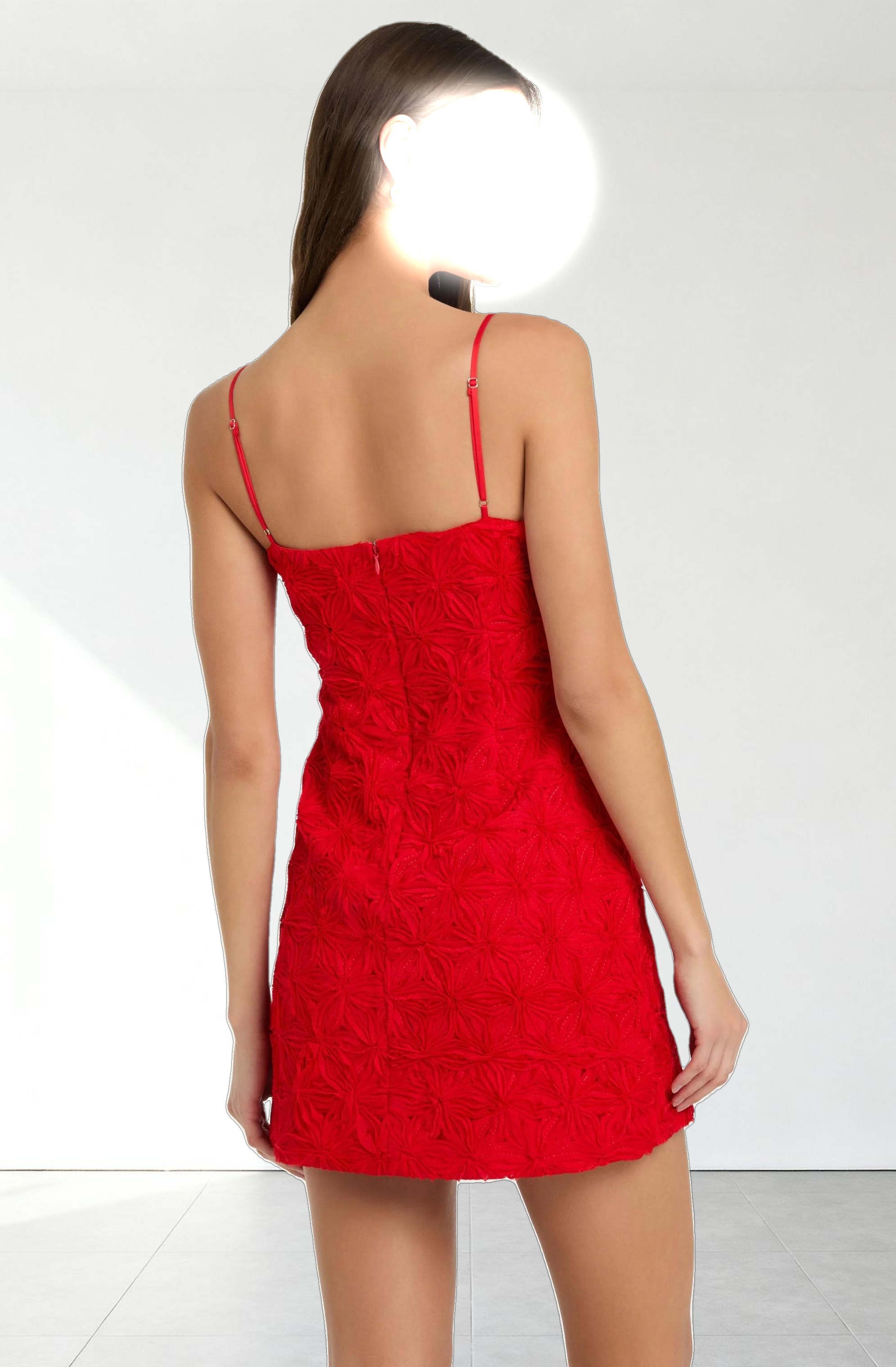 3D Floral Mini Dress