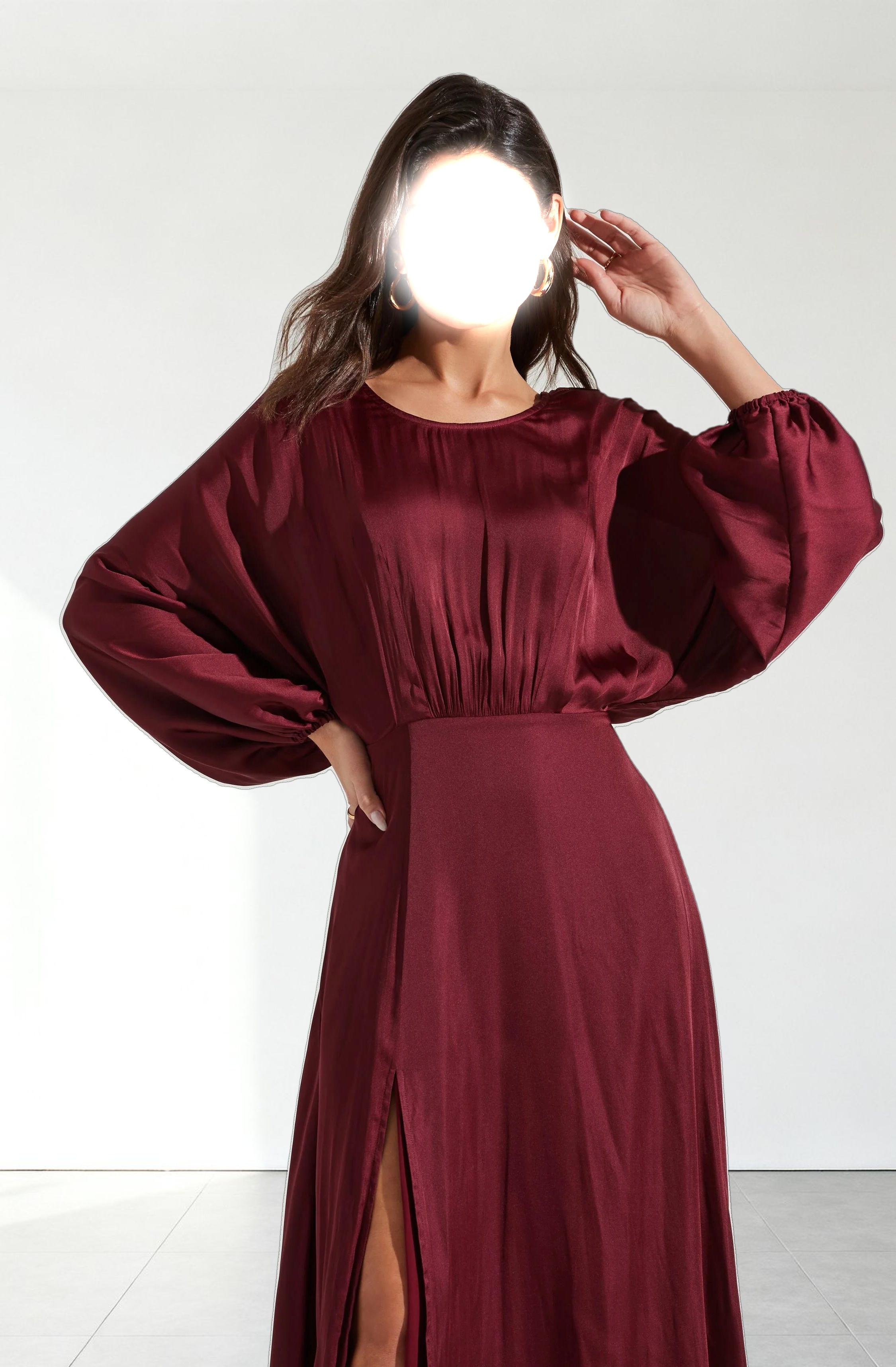 Marin Dolman Sleeve Midi Dress