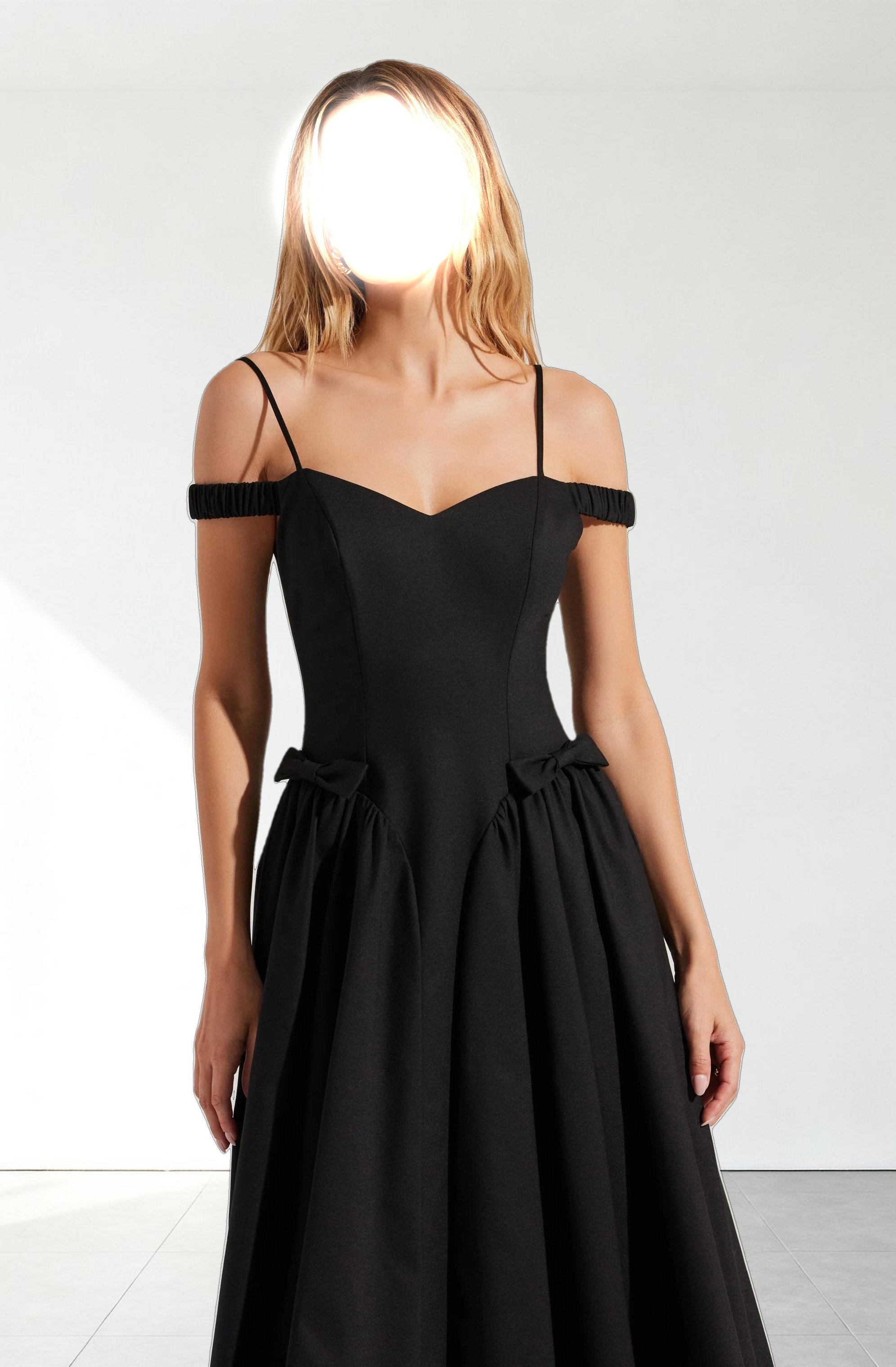 Elvinia Off Shoulder Midi Dress