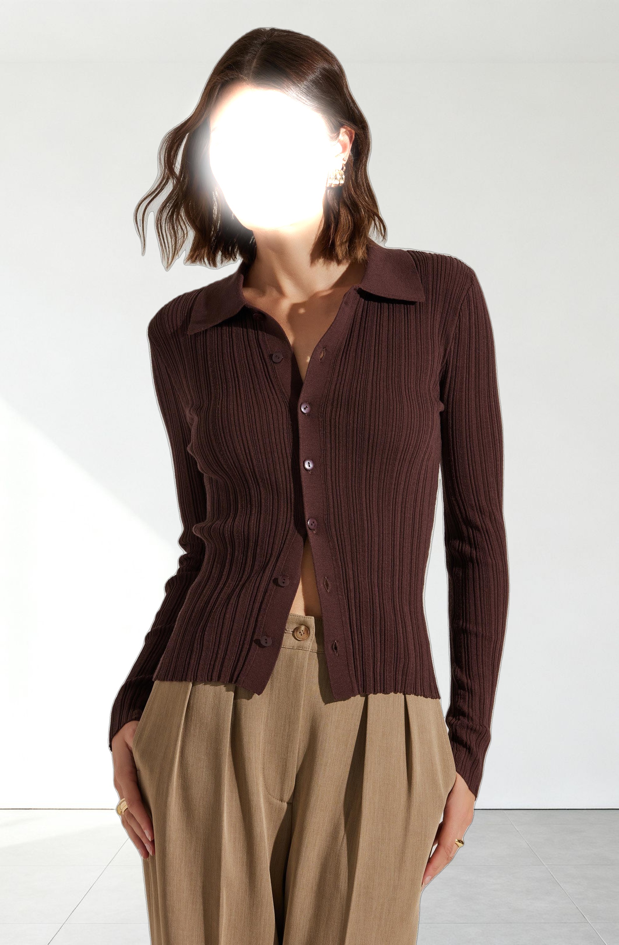 Eliot Collared Button-Up Sweater