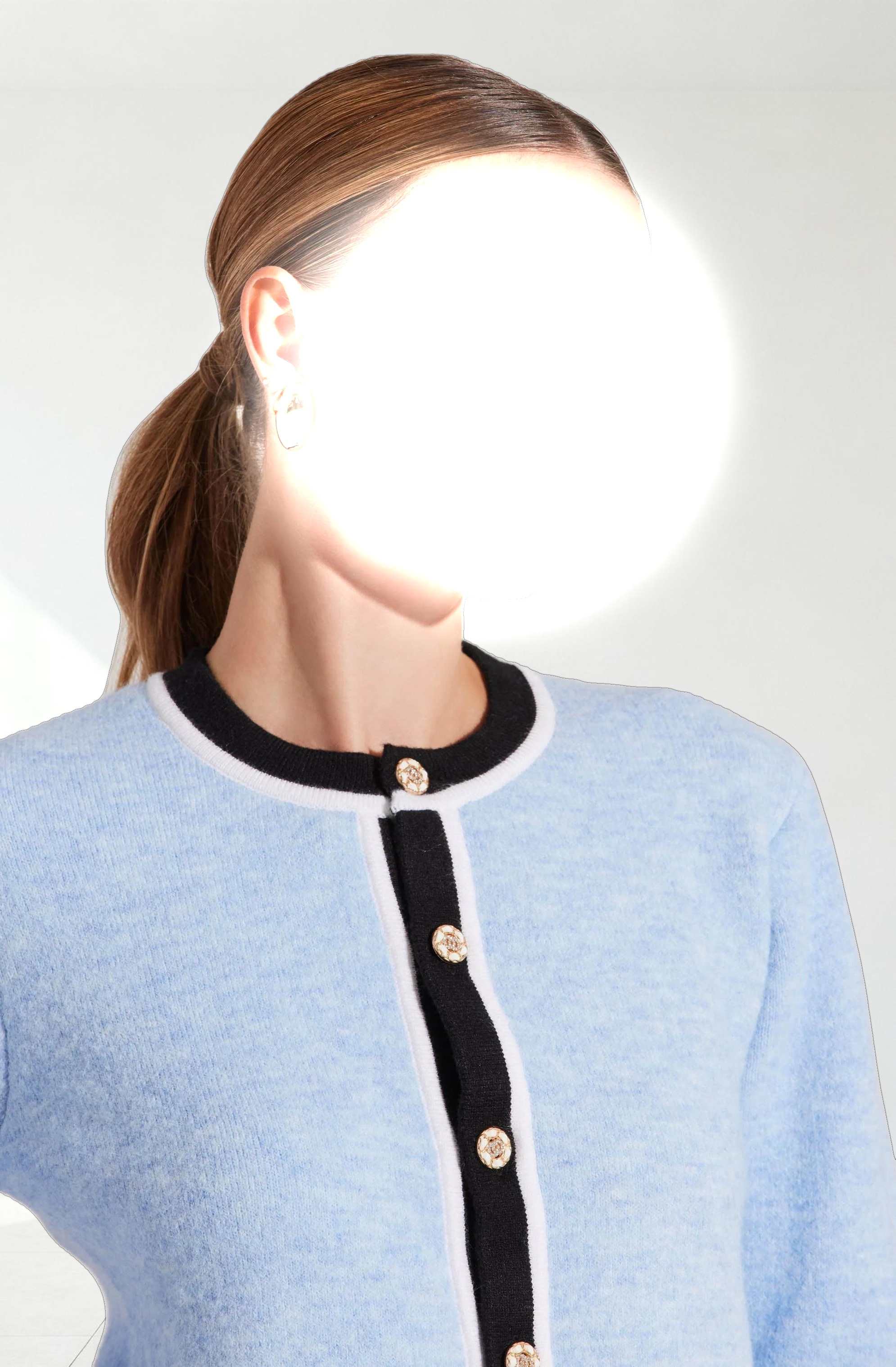 Hattie Contrast Trim Cardigan