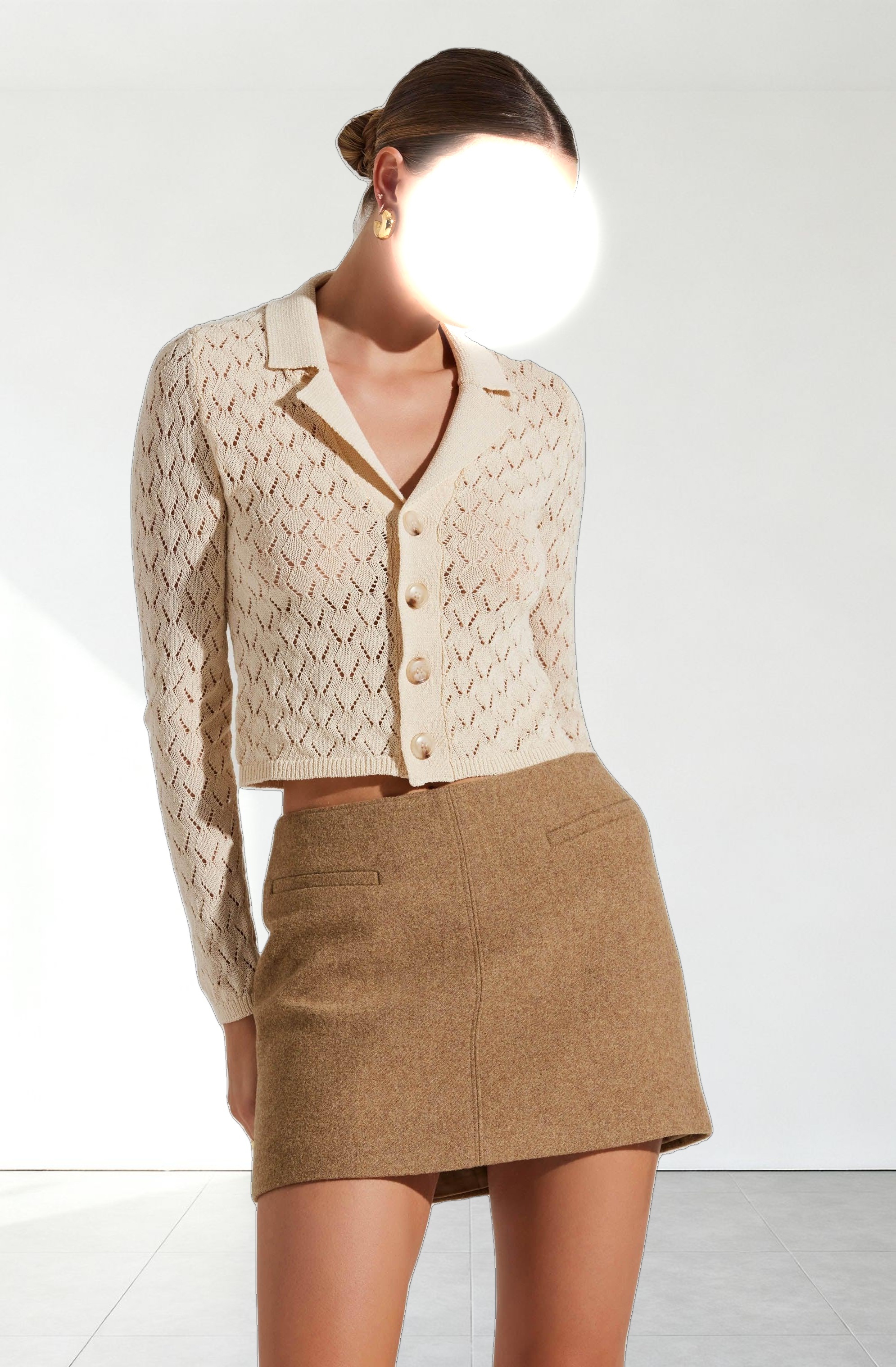 Liorre Textured Button Up Sweater