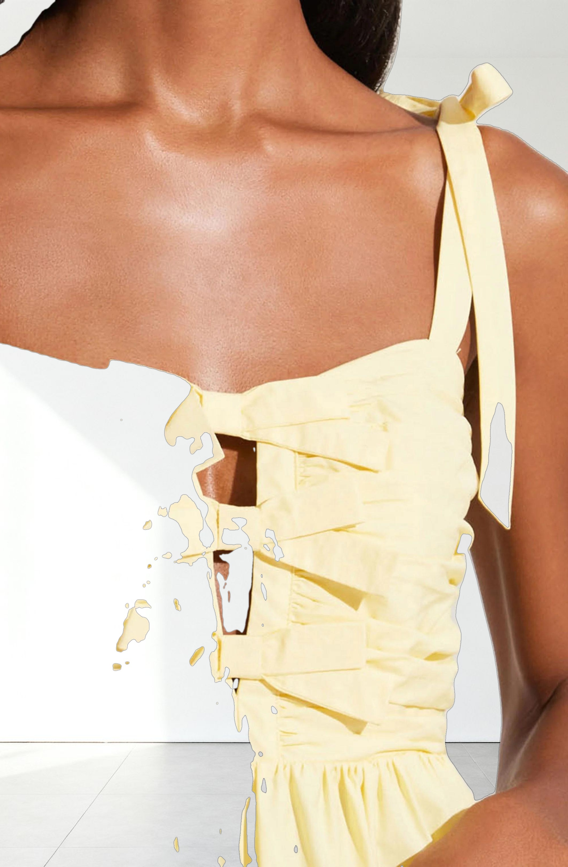 Helia Bow Front Midi Dress