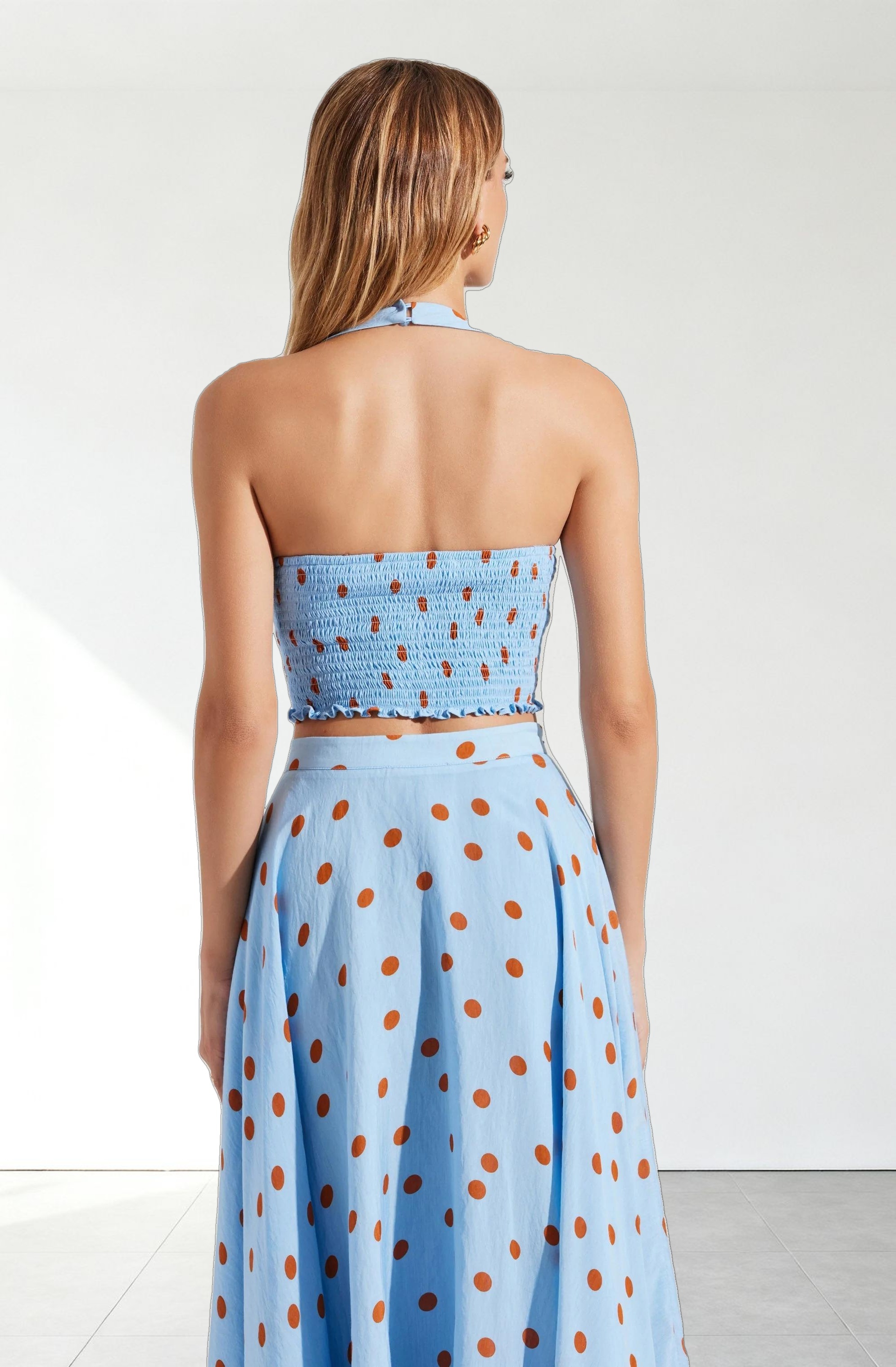 Janie Polka Dot Halter Top