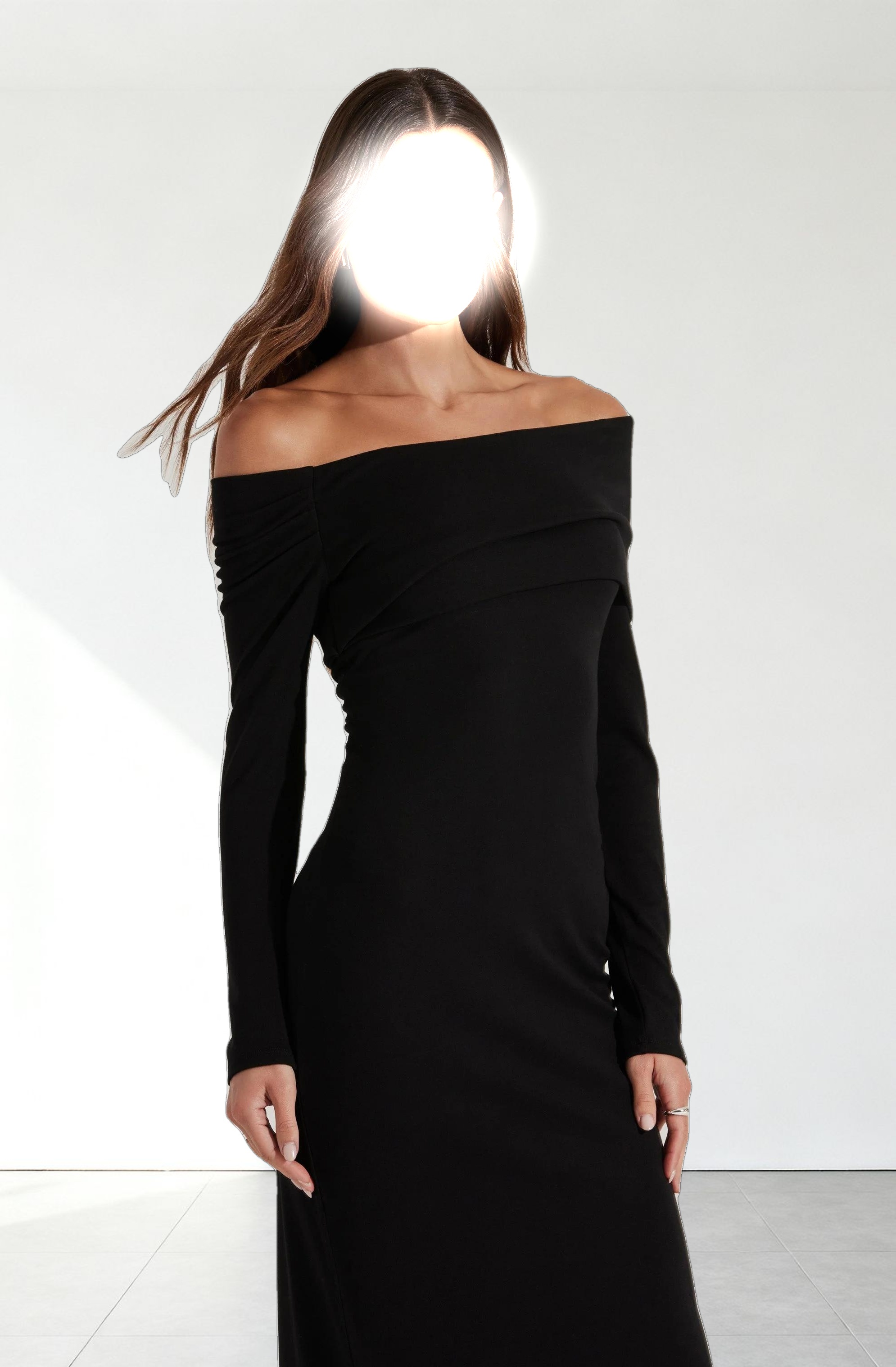 Jada Off Shoulder Midi Dress