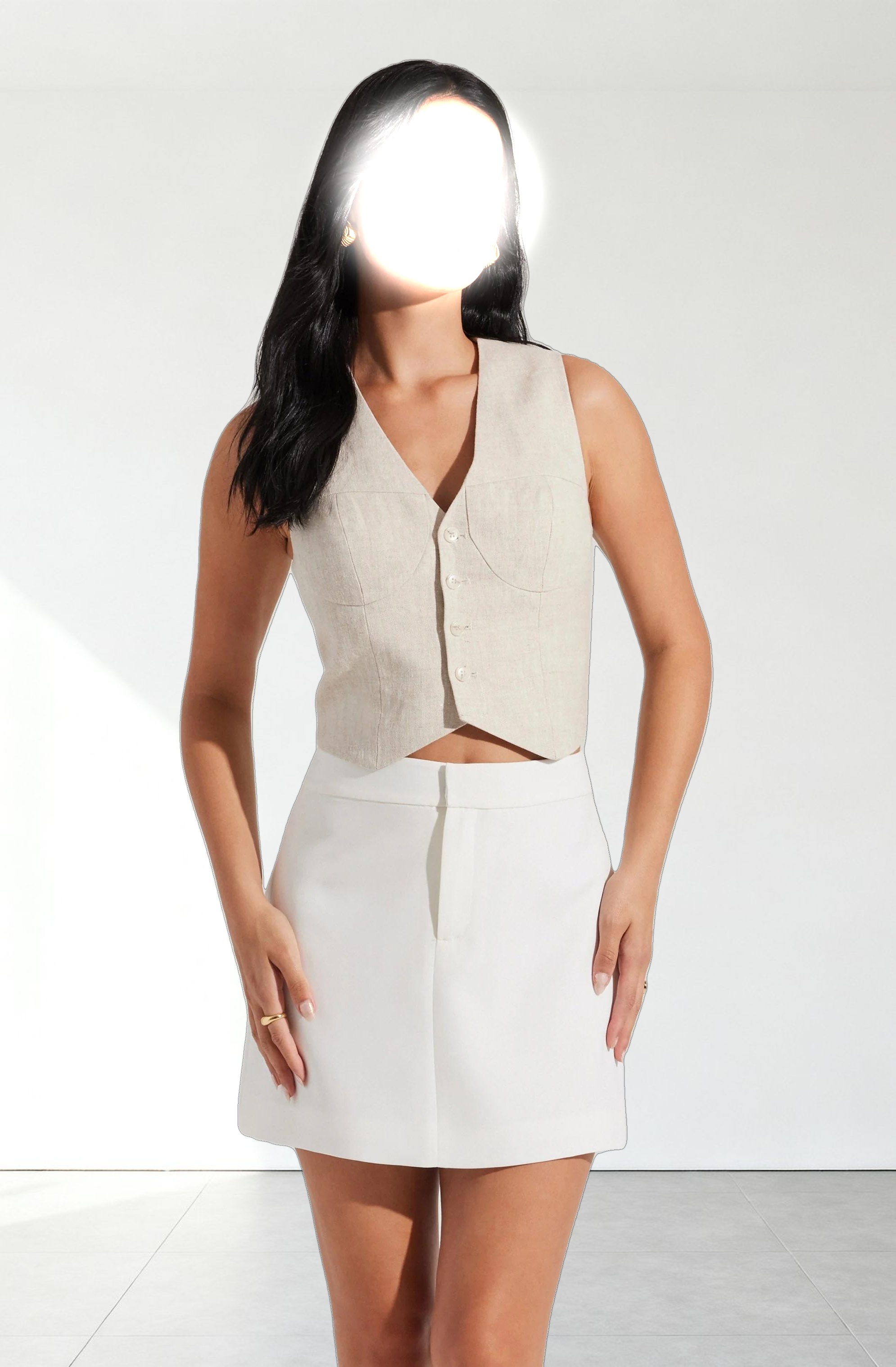 Bella Tailored Mini Skirt