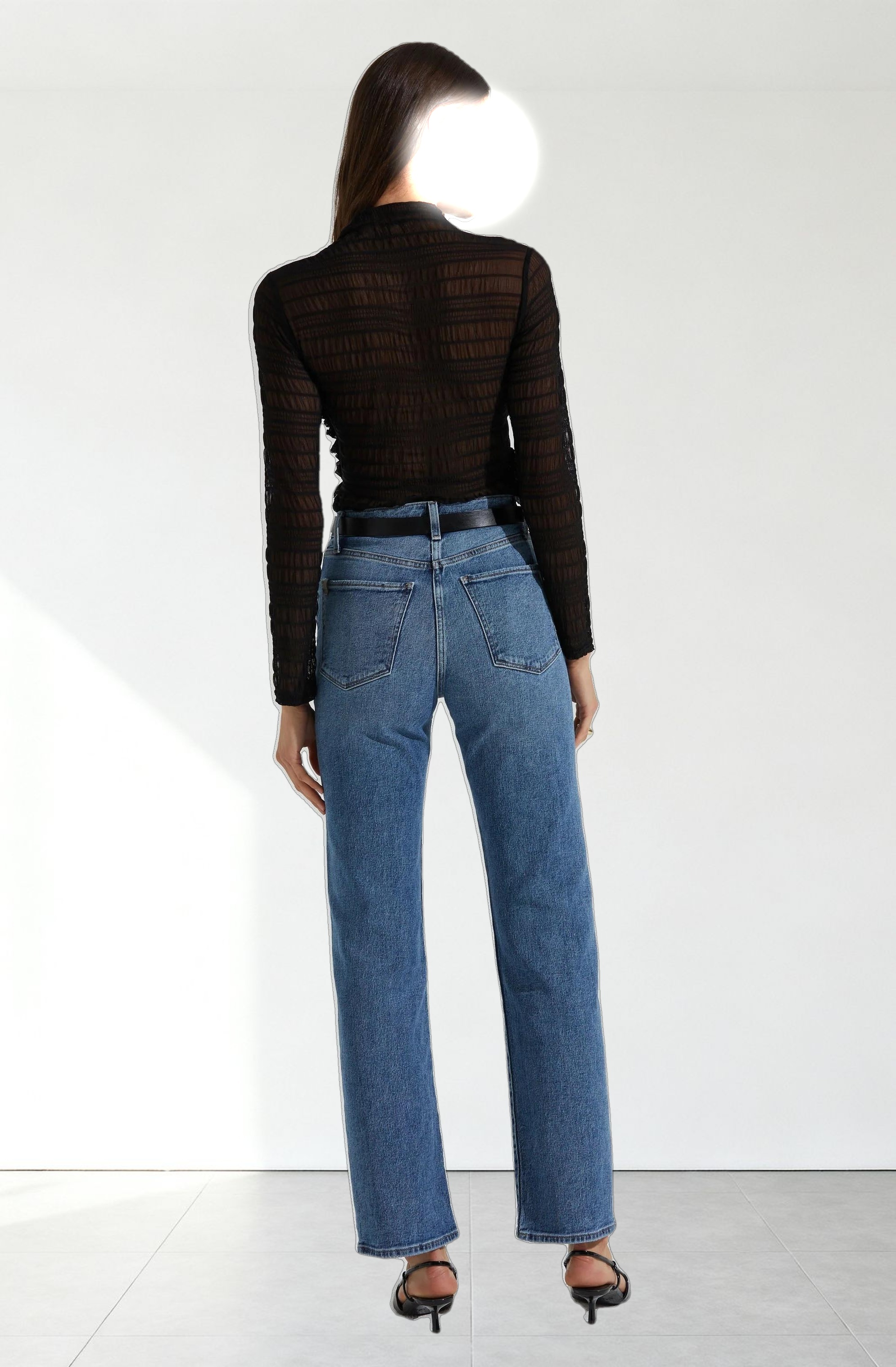 Owena Sheer 3D Ruffle Top