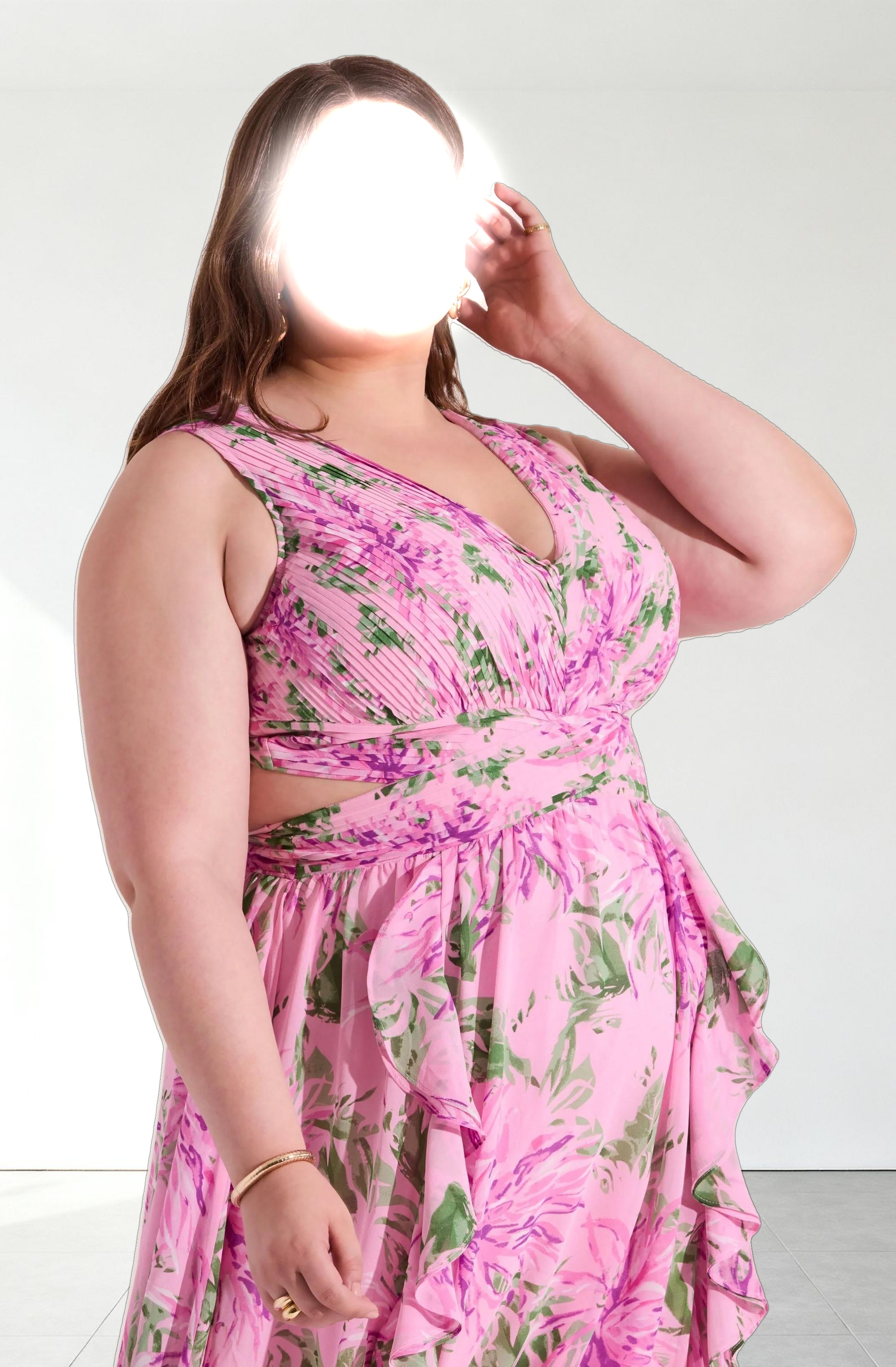 Noya Floral Cutout Maxi Dress