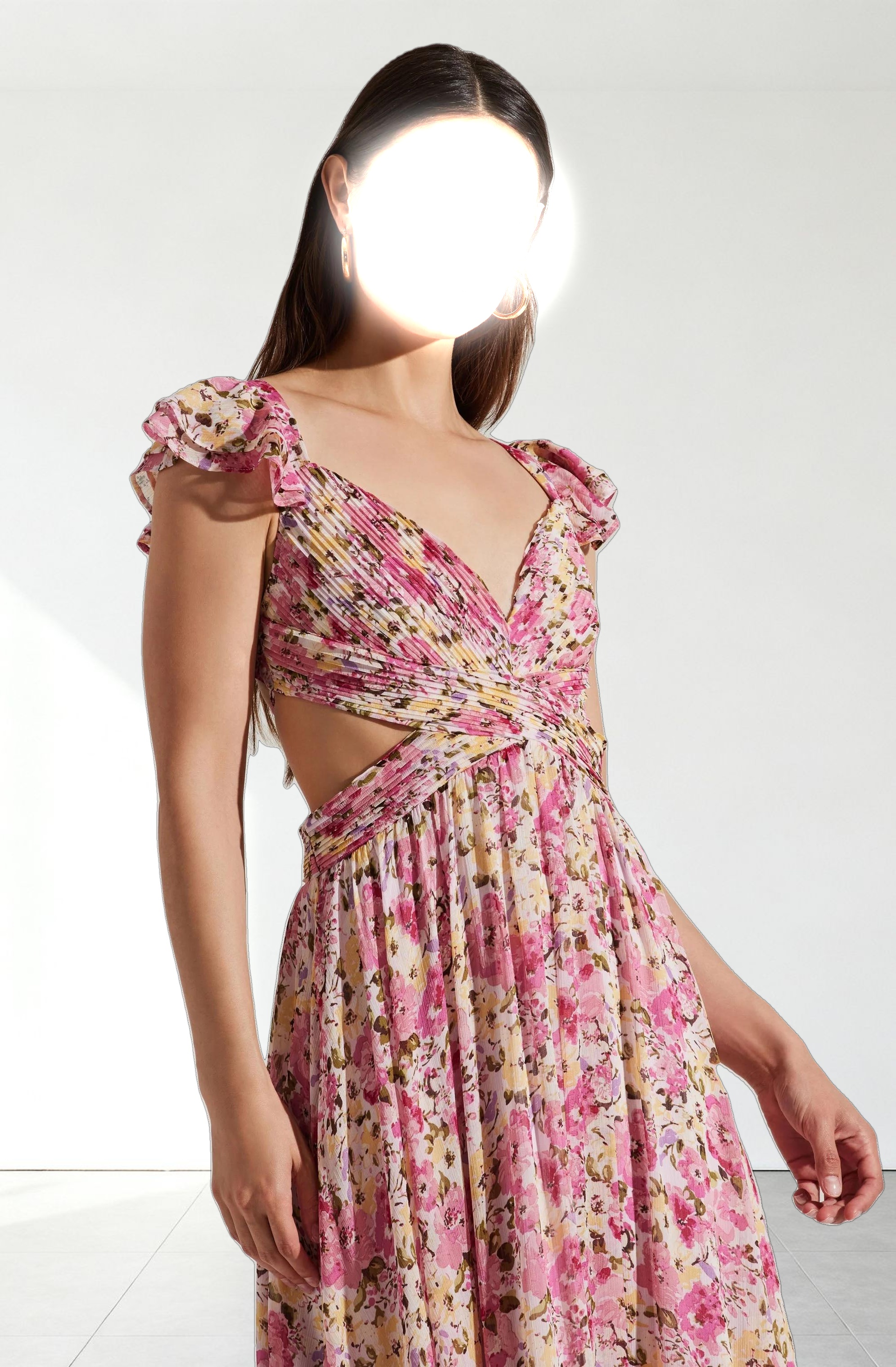 Primrose Floral Strappy Back Maxi Dress