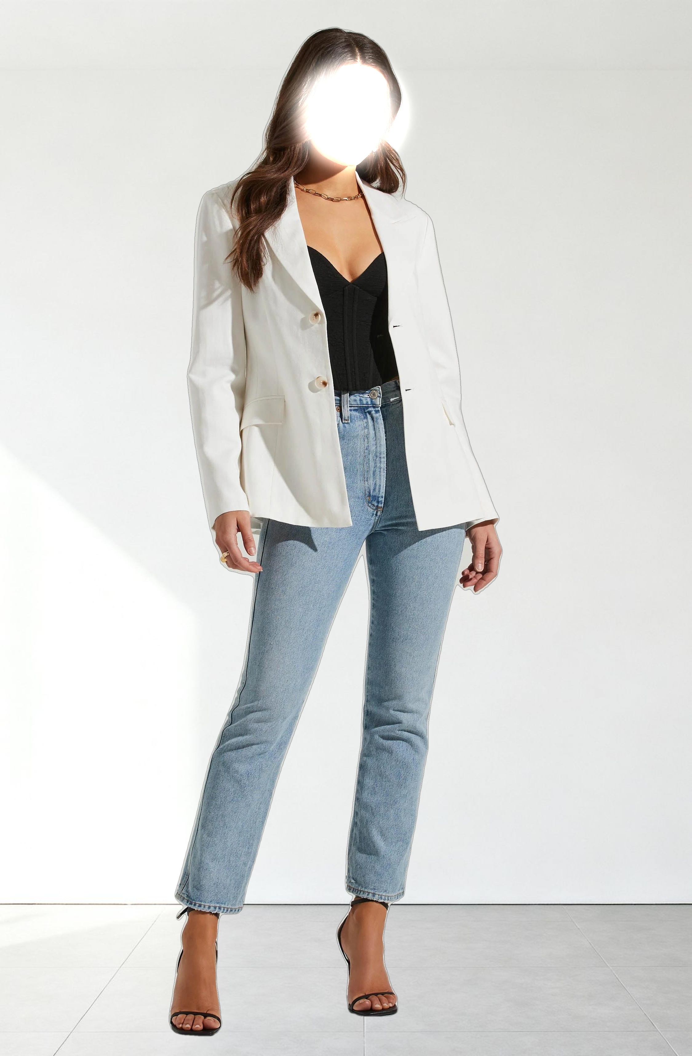 Fitted Buttoned Blazer