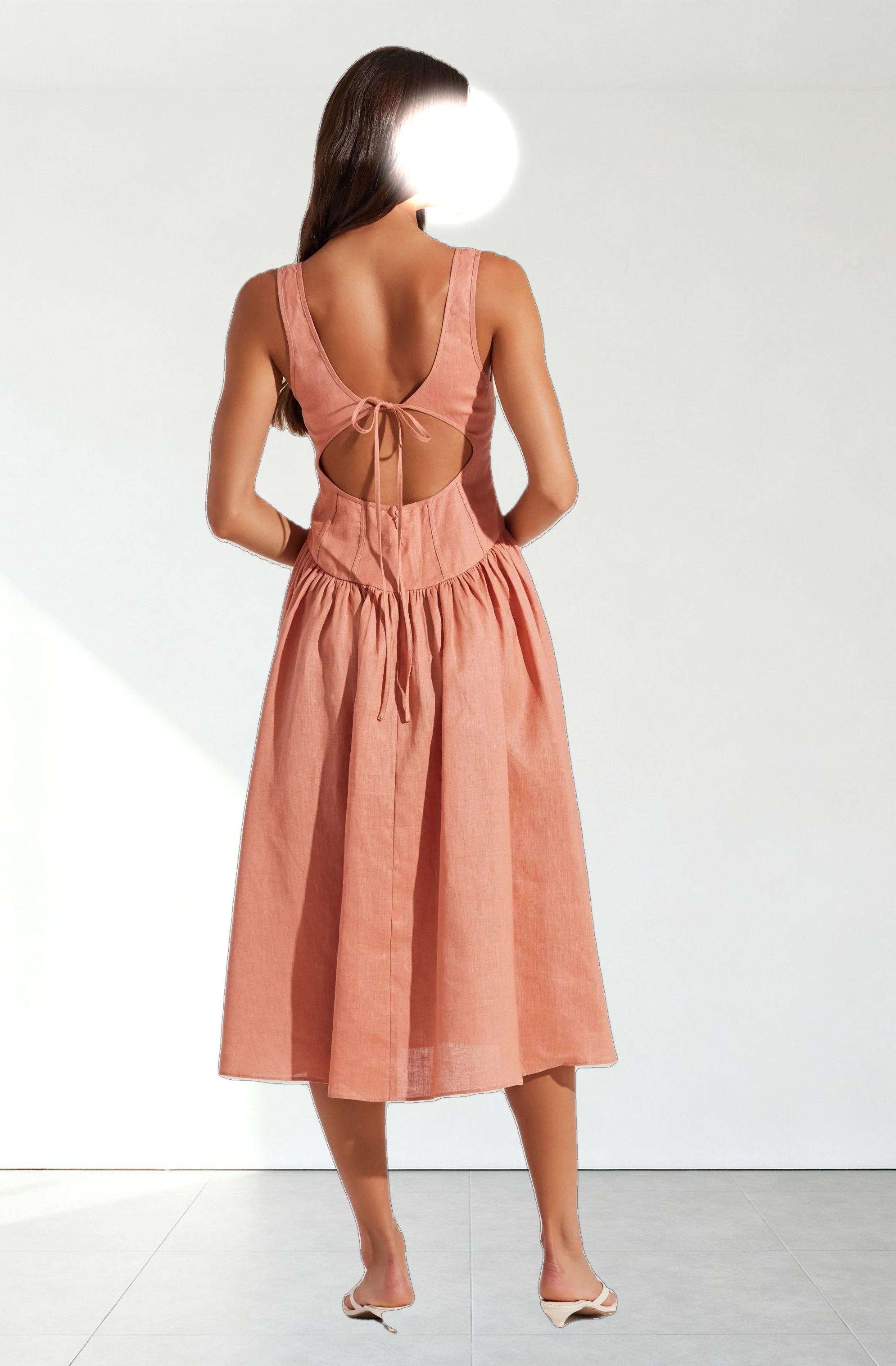 Thierry Linen Midi Dress