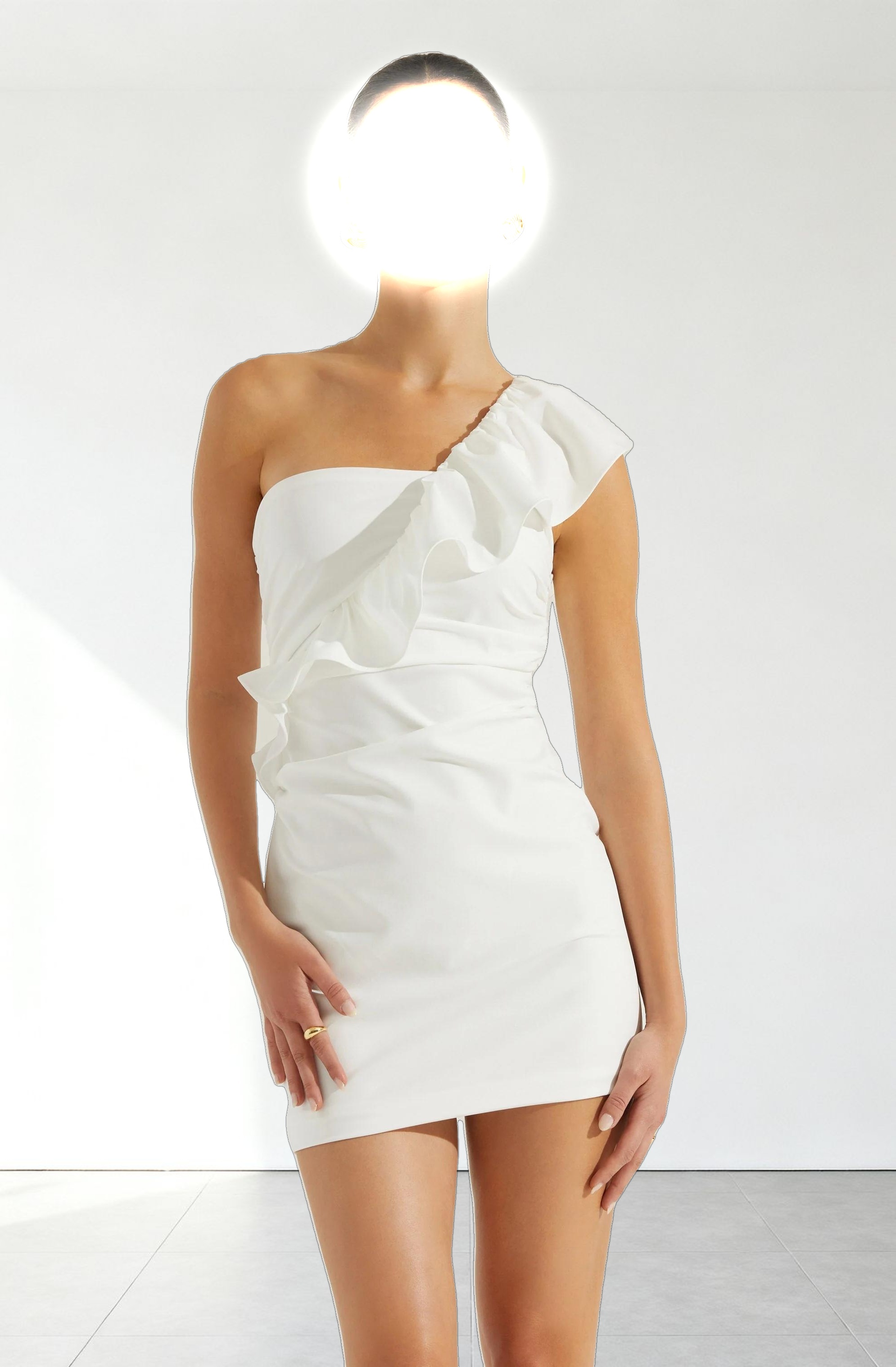 Camilla Ruffle One Shoulder Dress