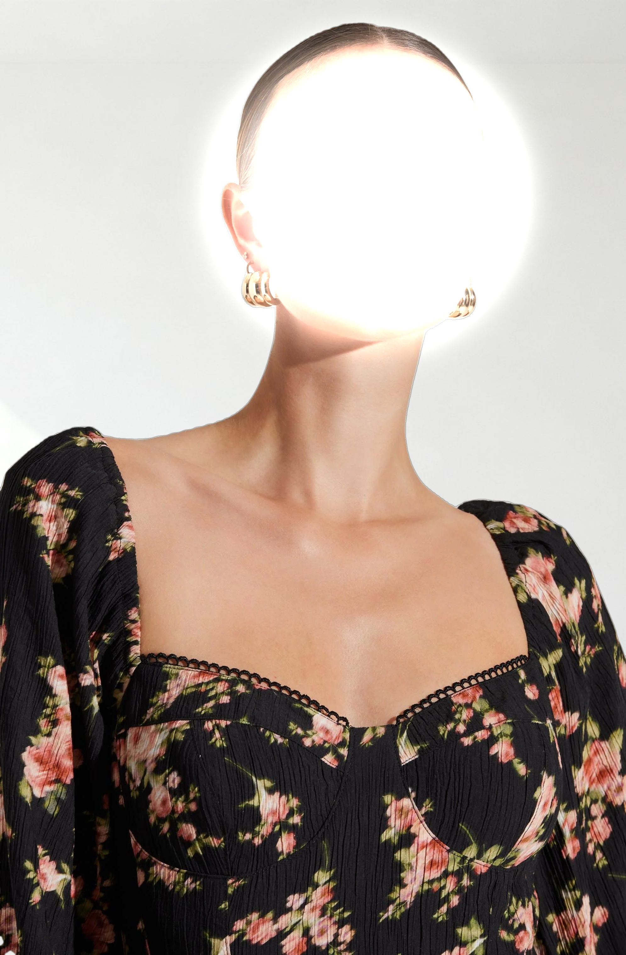 Aumie Tiered Floral Maxi Dress