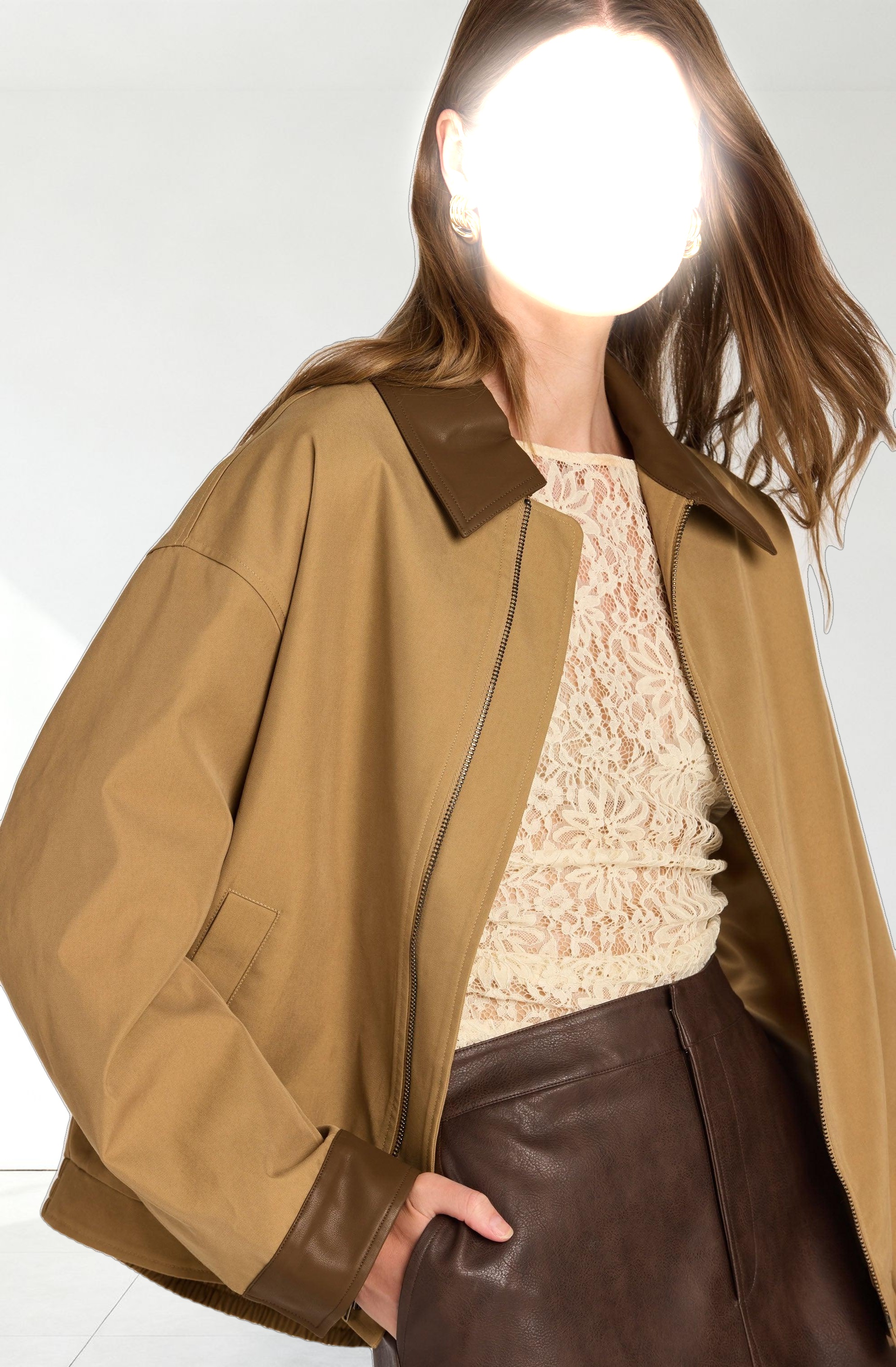 Contrast Barn Jacket