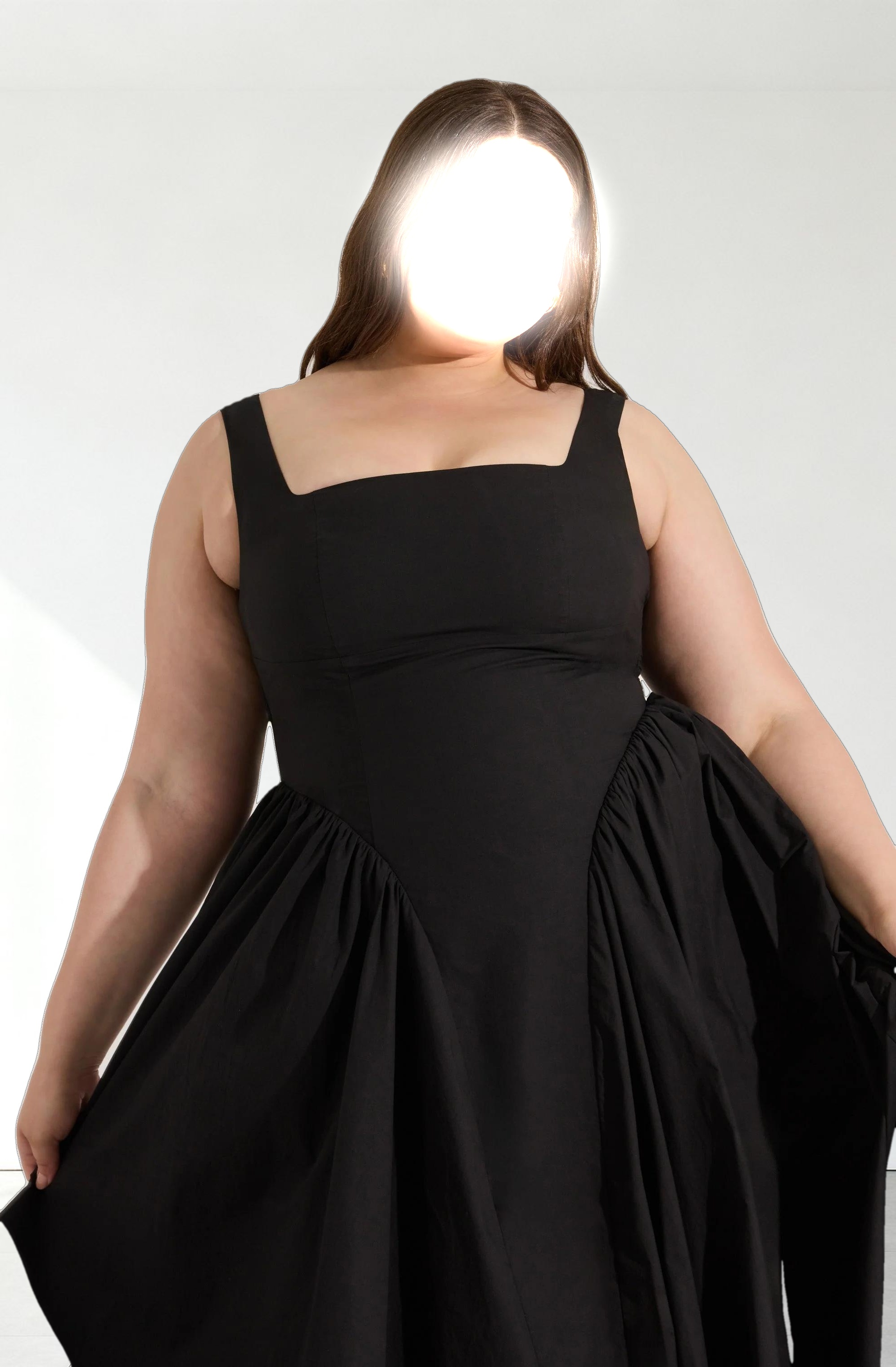 Vinya Poplin Drop Waist Dress