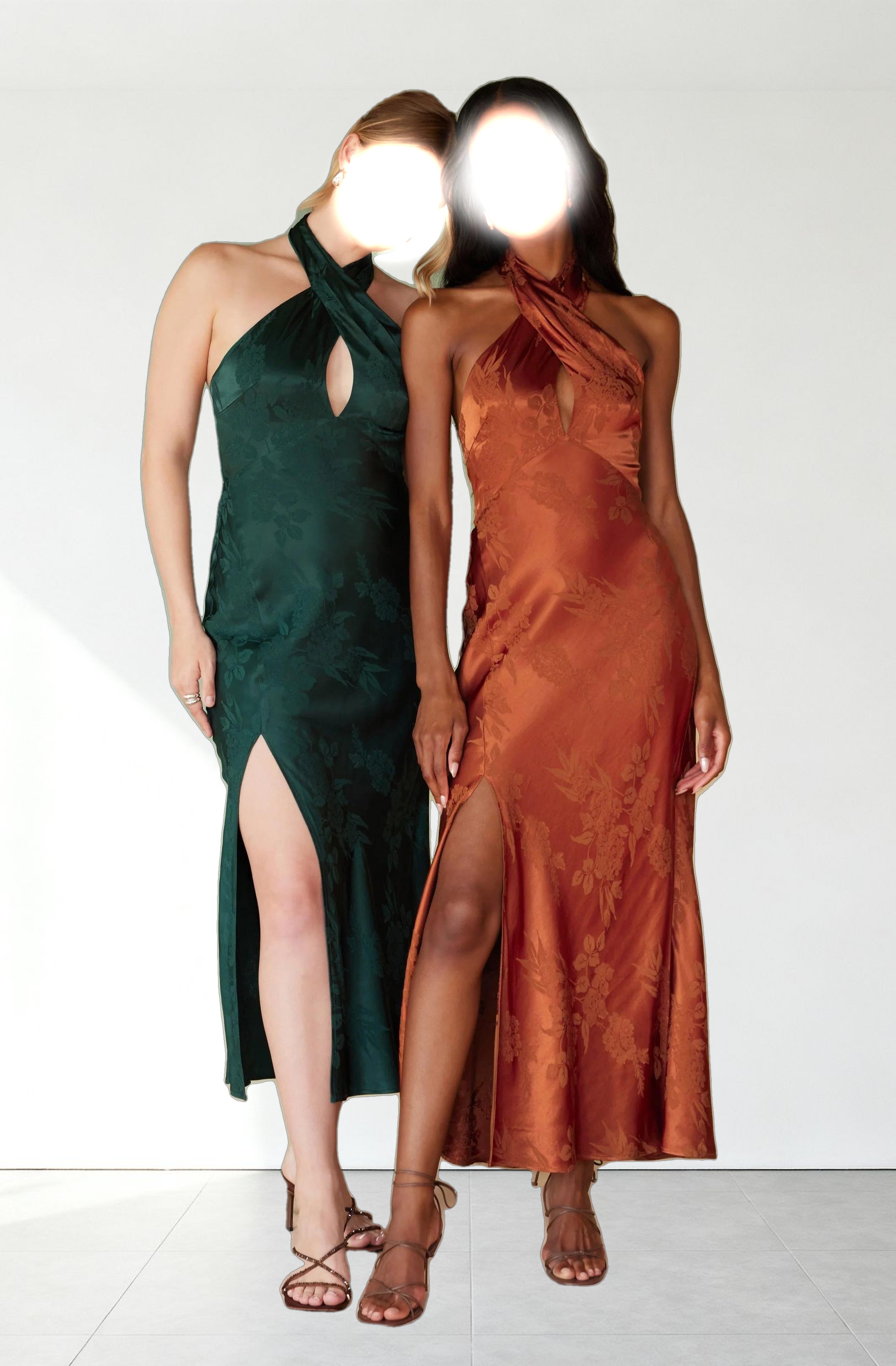 Marissa Halter Neck Midi Dress