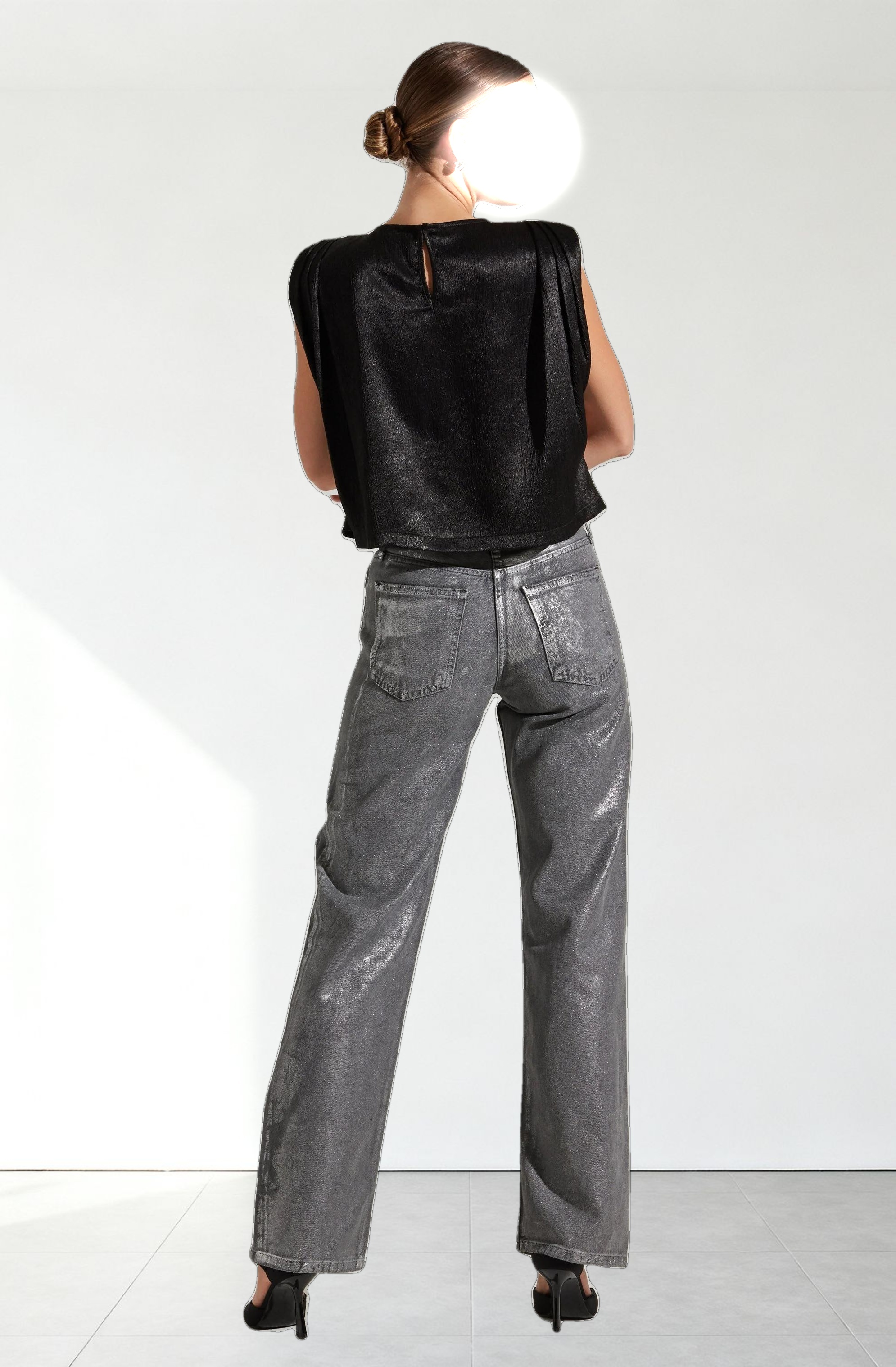 Isola Boxy Shoulder Pad Top