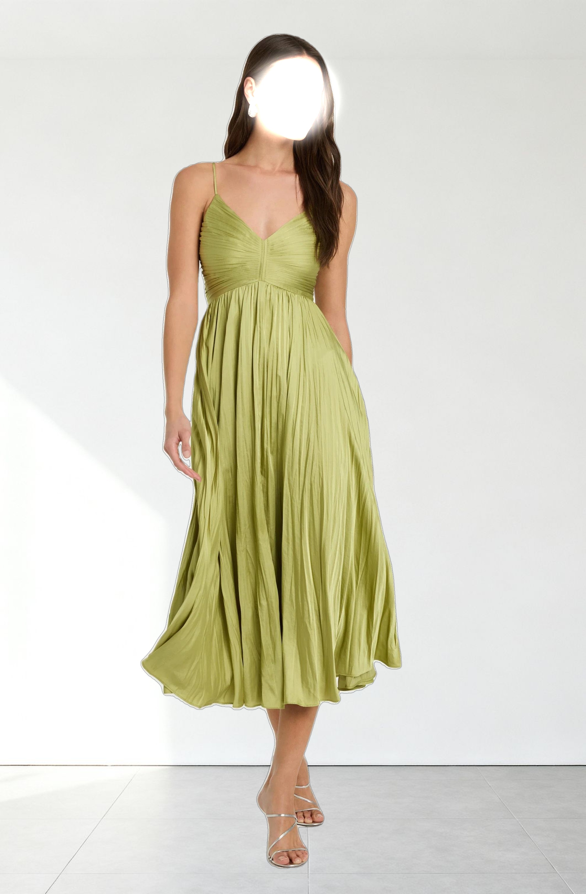 Maeve Pleated Midi Dress
