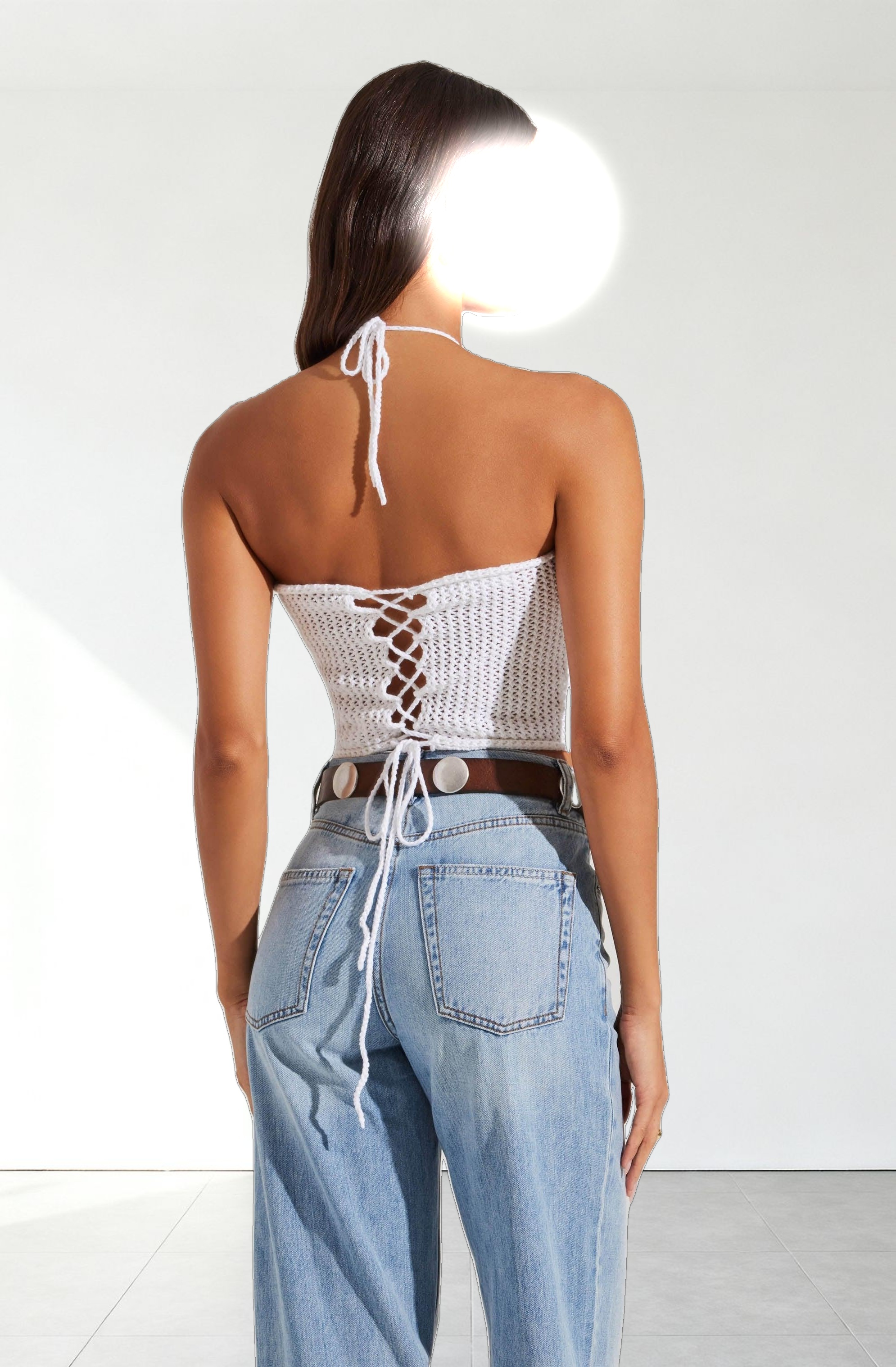 Primula Crochet 3D Floral Top