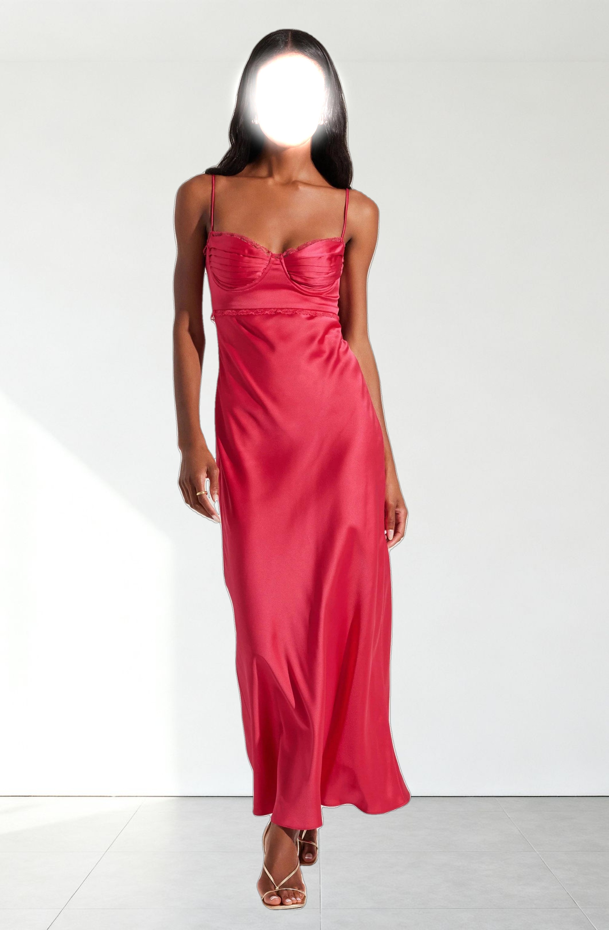 Florianne Satin Maxi Dress