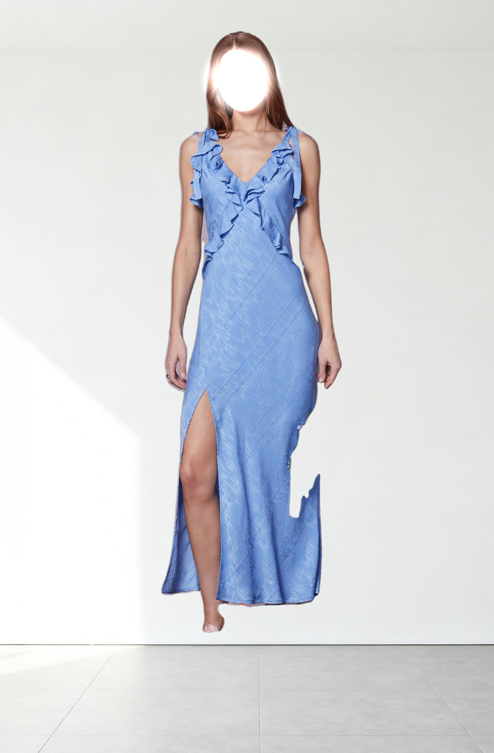 Sorbae Ruffle Maxi Dress