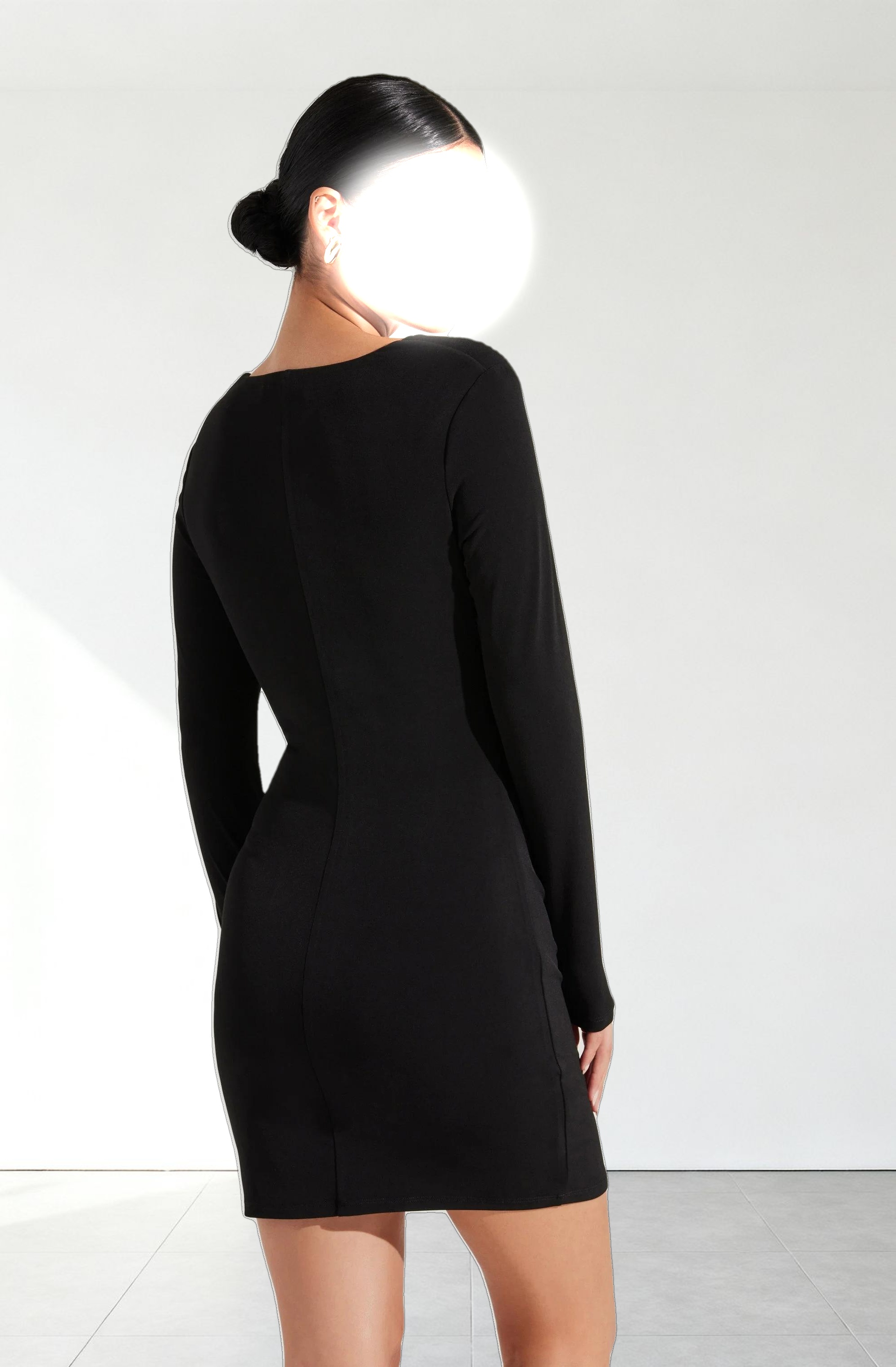 Cowl Neck Mini Dress