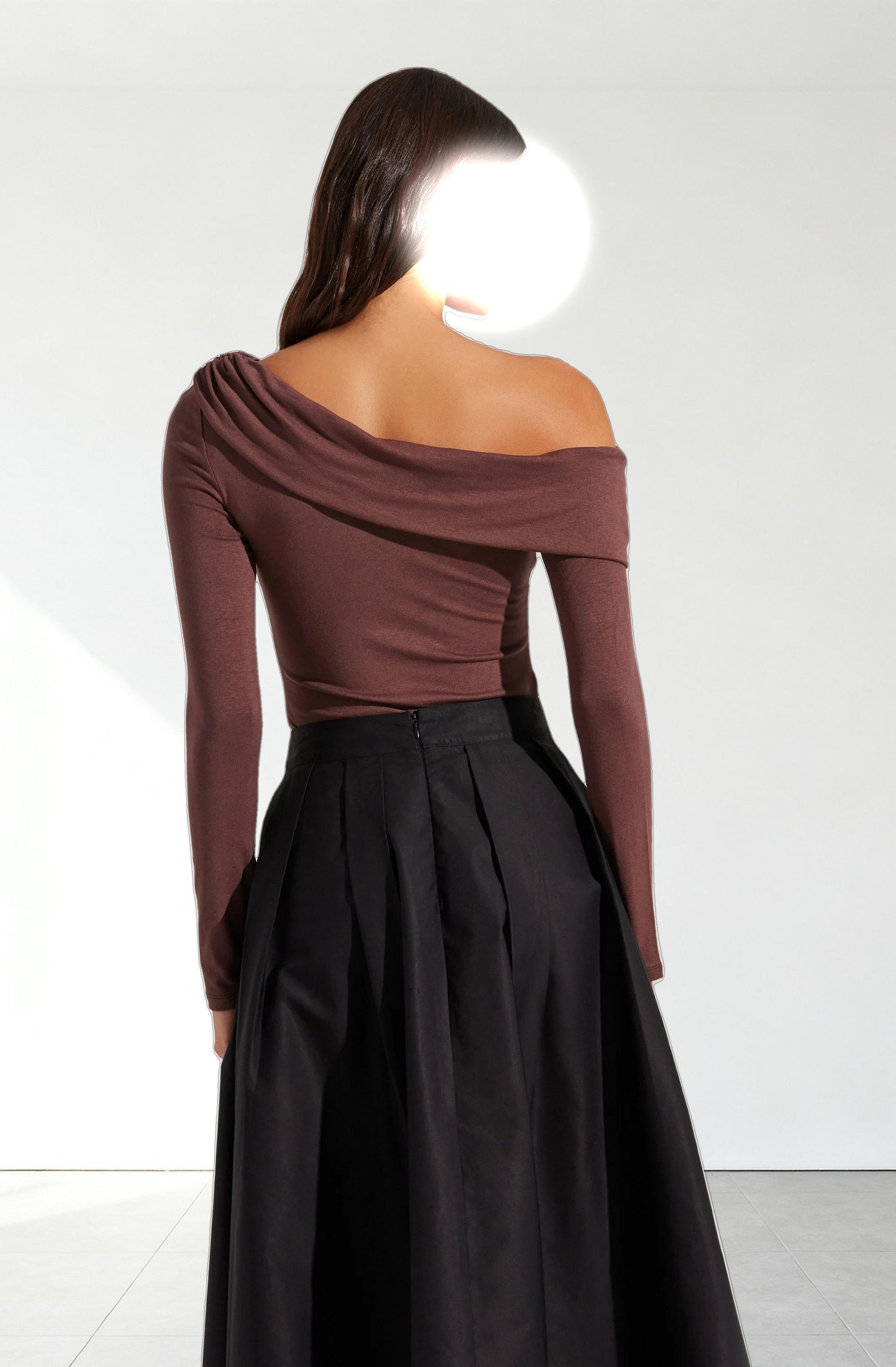 Draped Off Shoulder Top