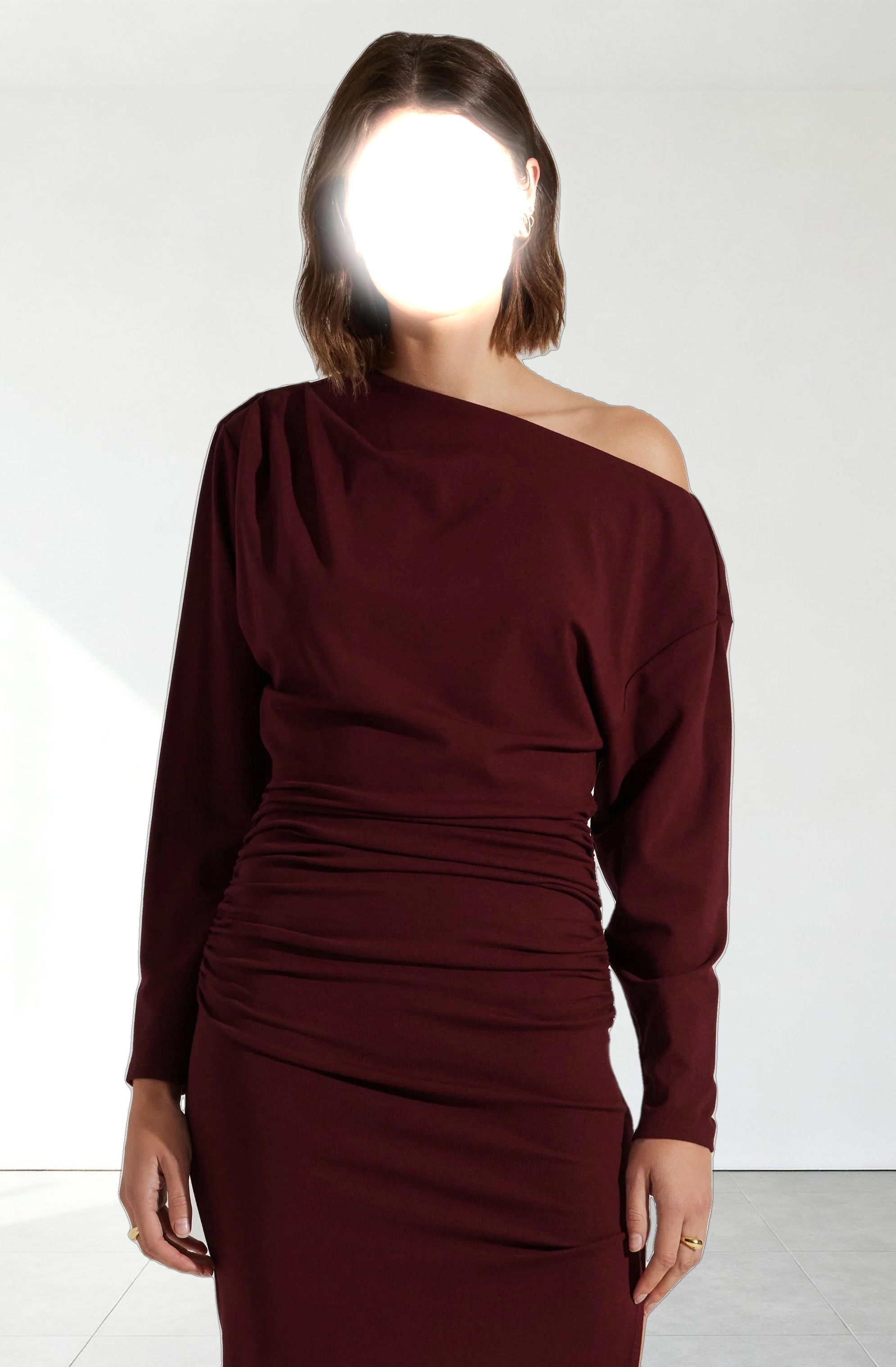 Nary Off Shoulder Midi Dress