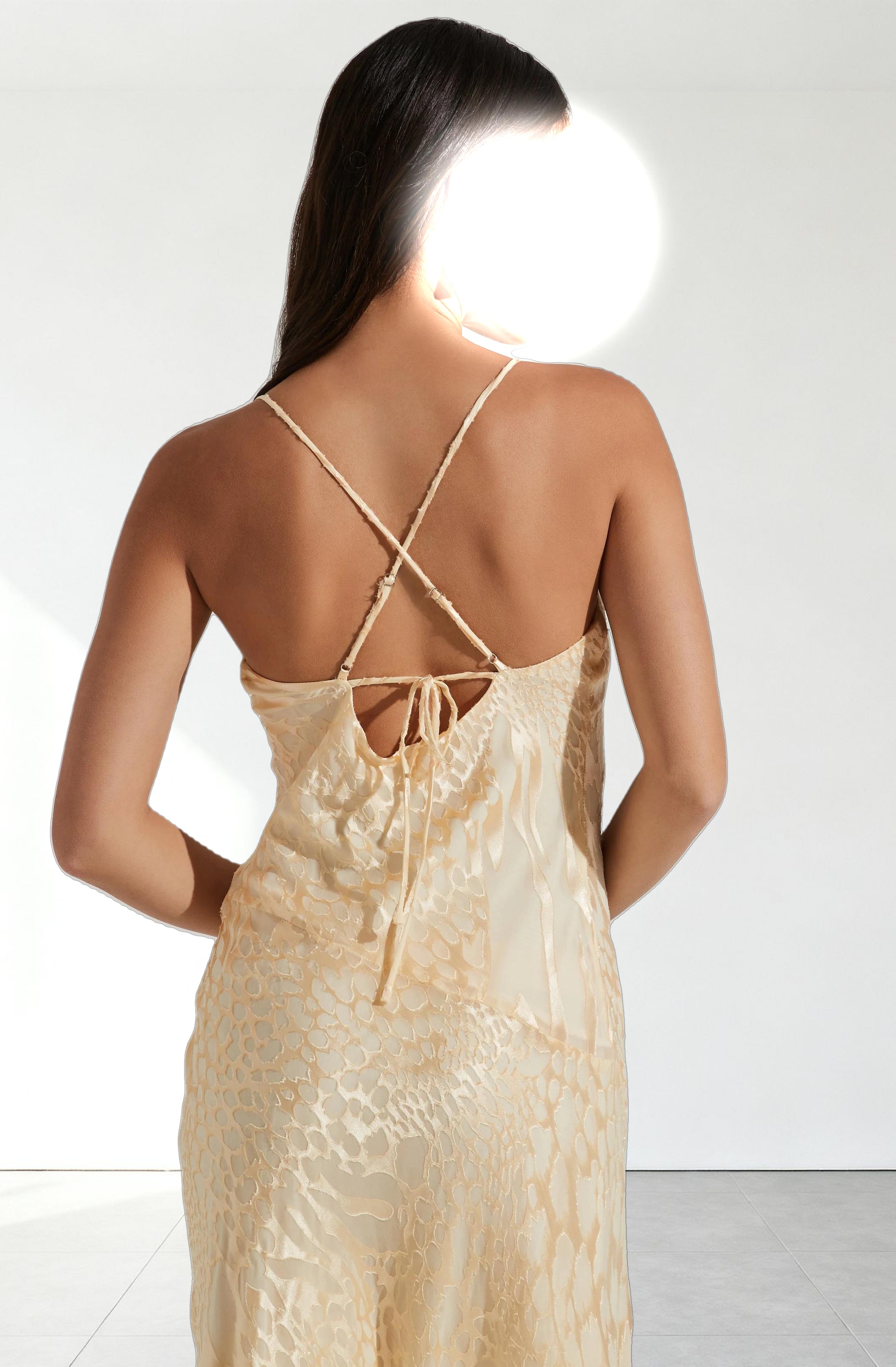 Gaia Burnout Floral Midi Dress