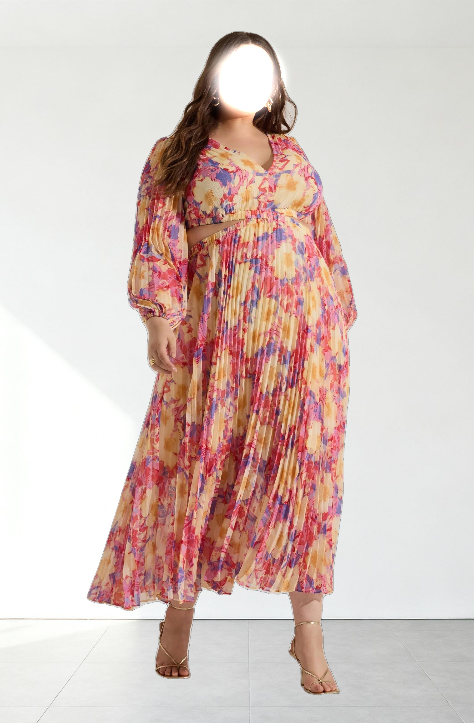 Revery Floral Long Sleeve Maxi Dress