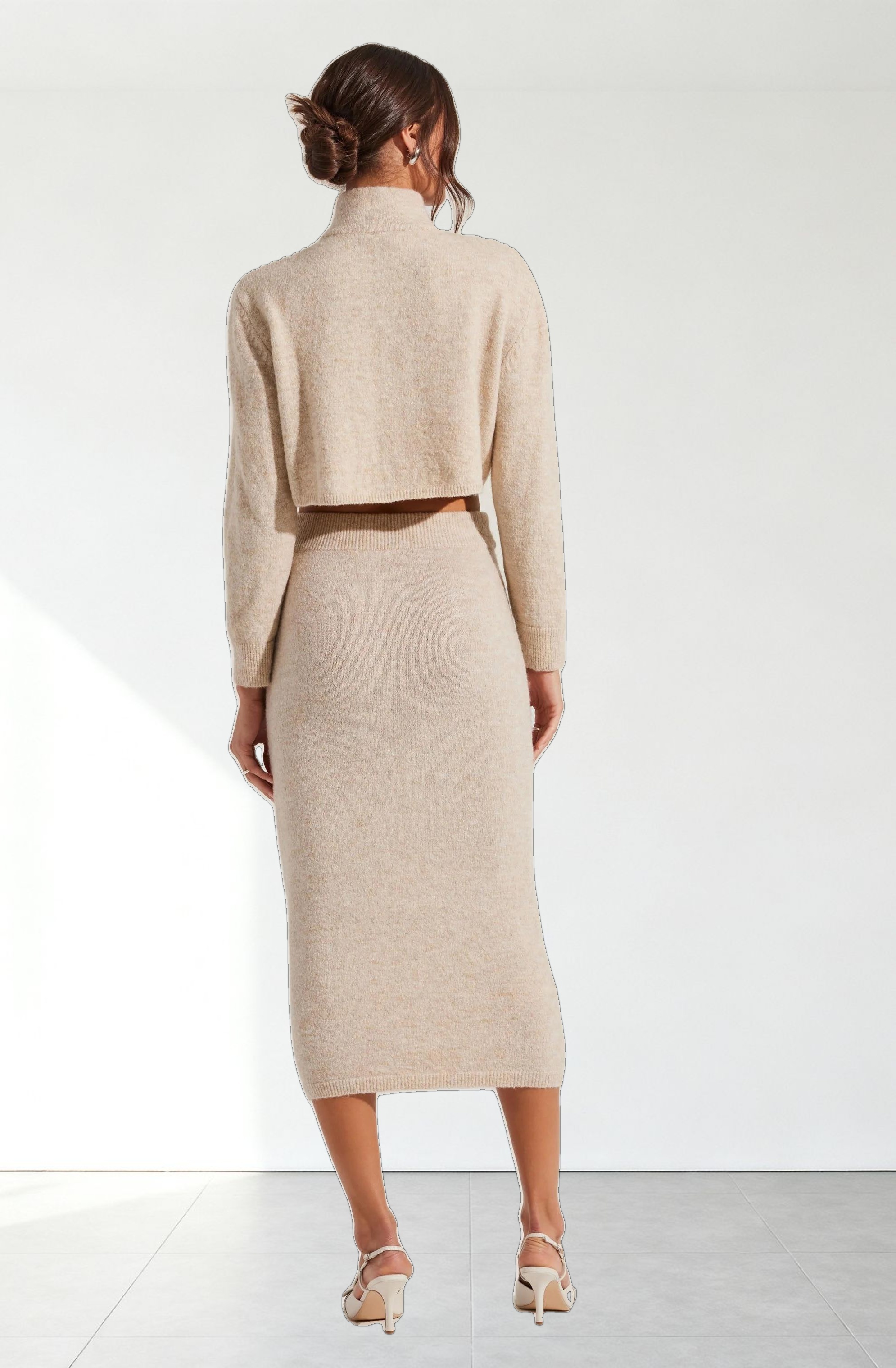 Karsyn Cropped Turtleneck Cardigan