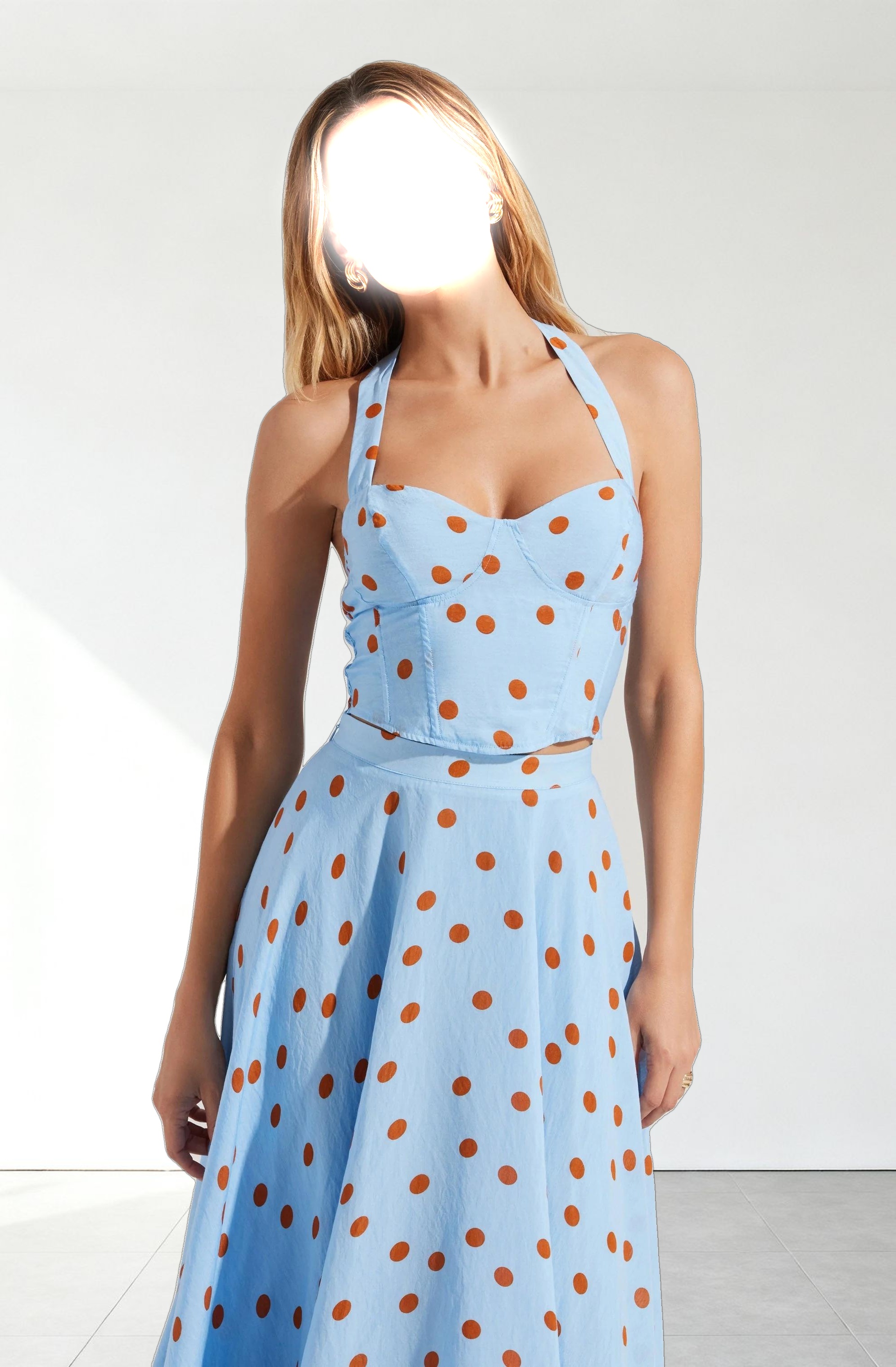Janie Polka Dot Halter Top