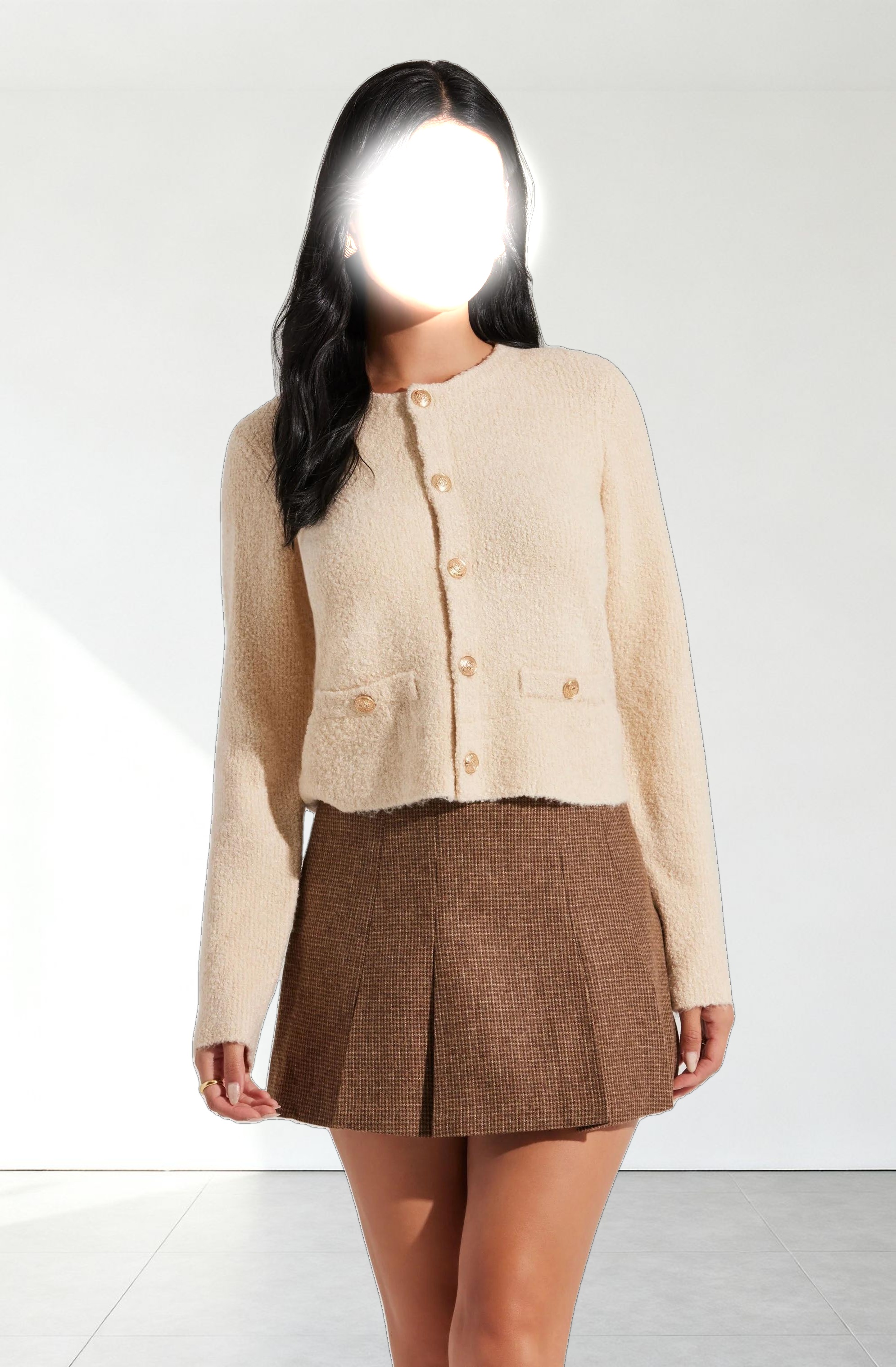 Teddy Cardigan Sweater