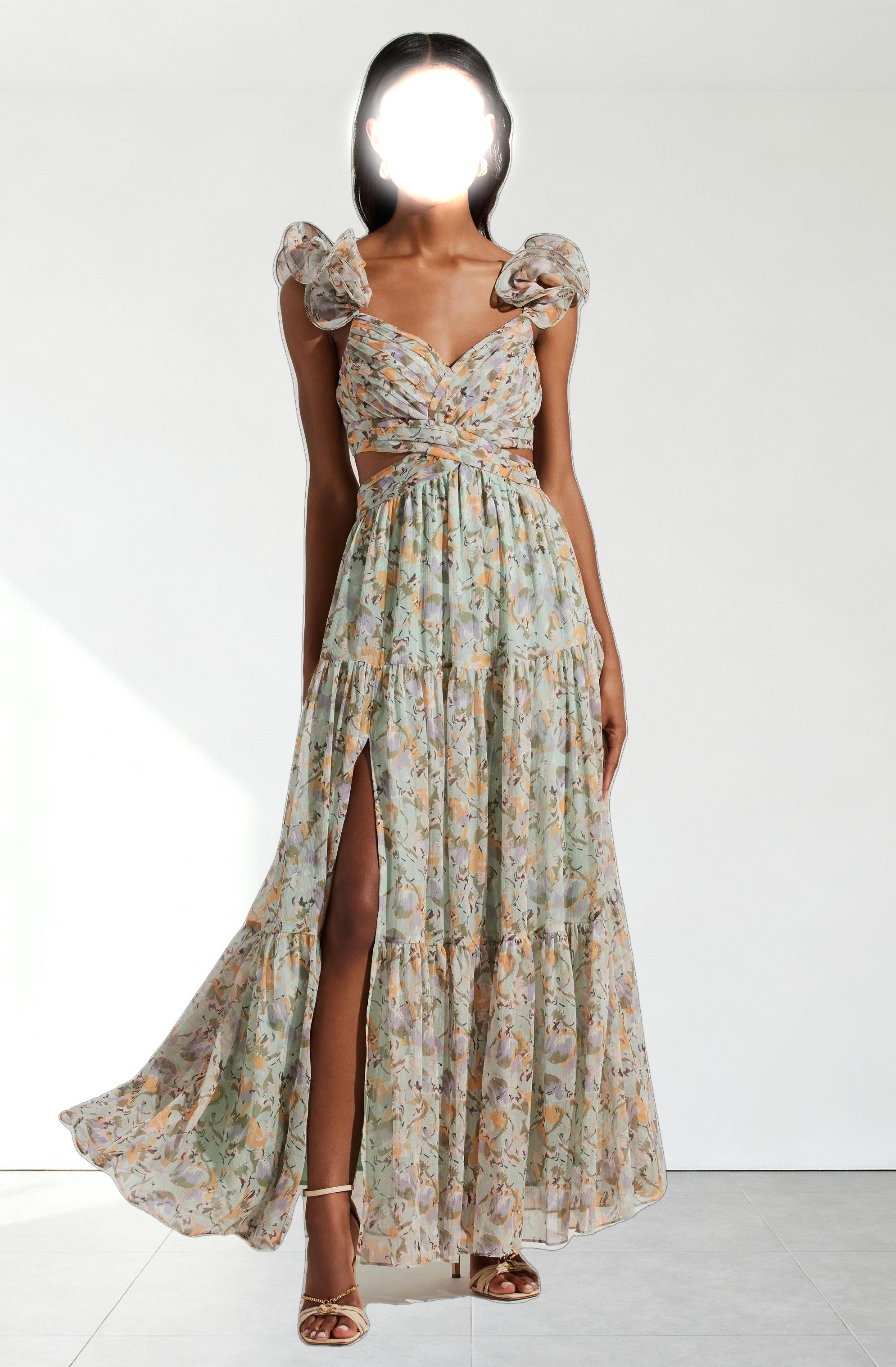 Fritillaria Floral Maxi Dress