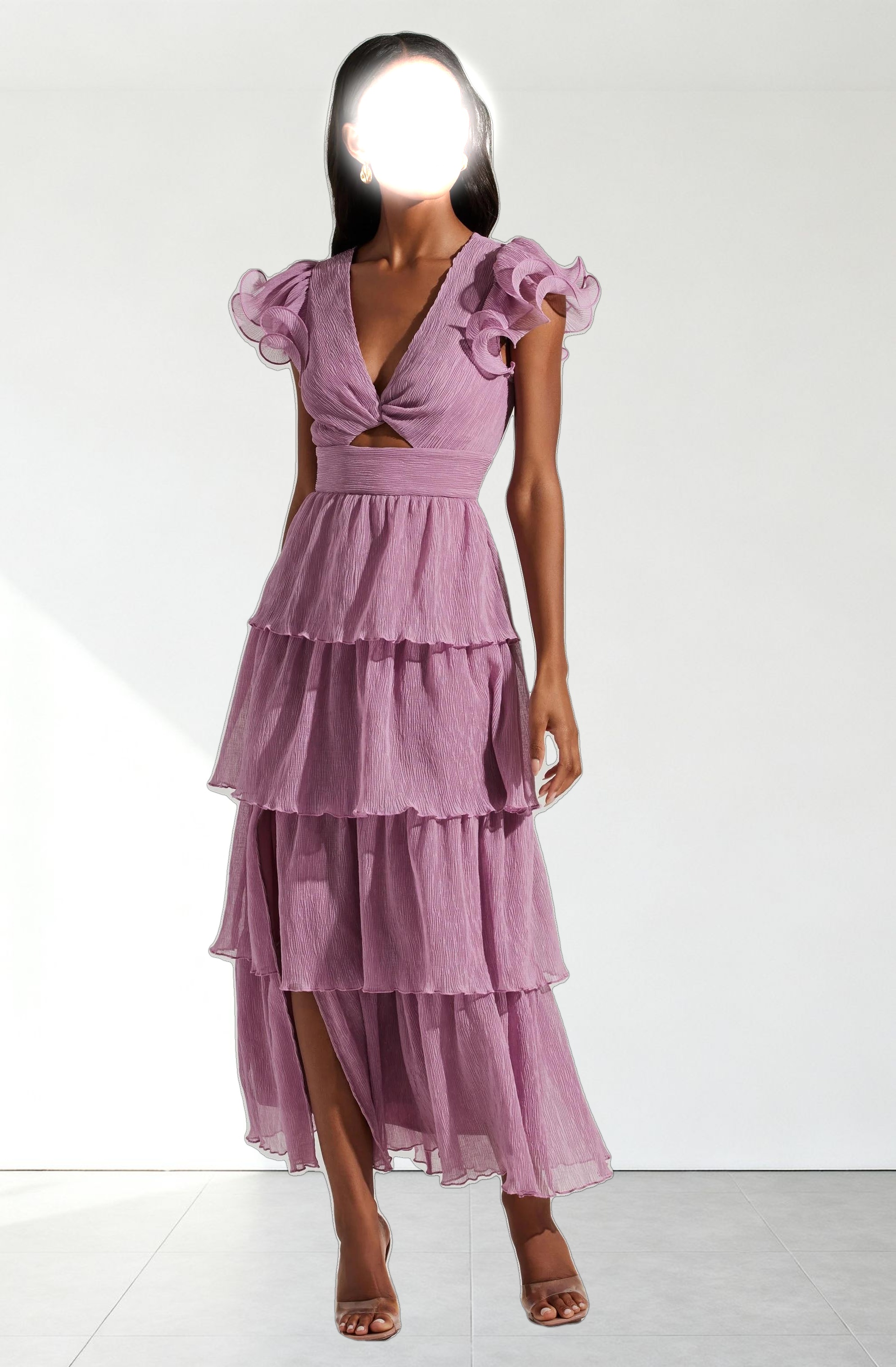 Emporia Tiered Tulle Midi Dress