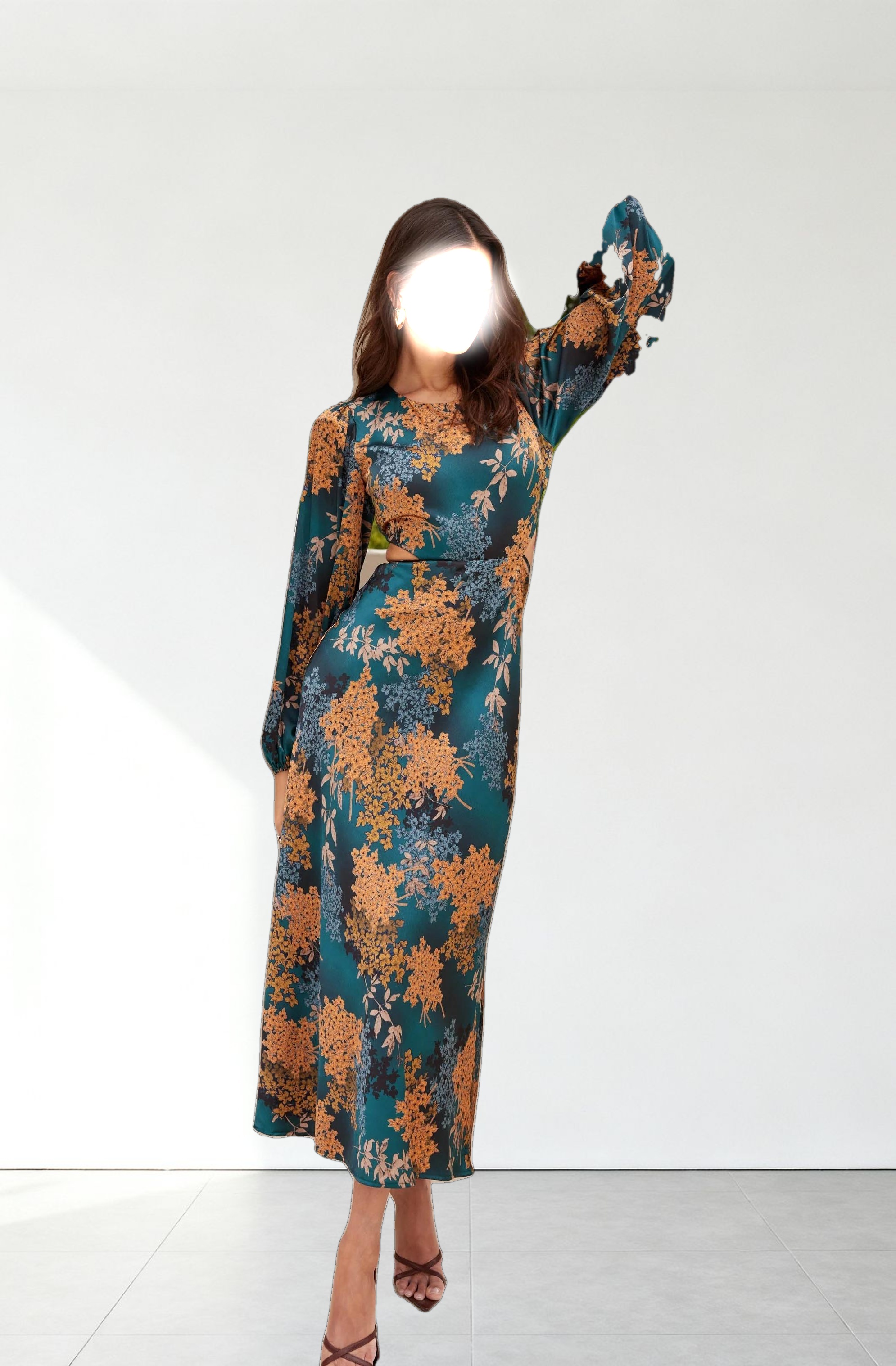 Quinn Floral Cutout Maxi Dress