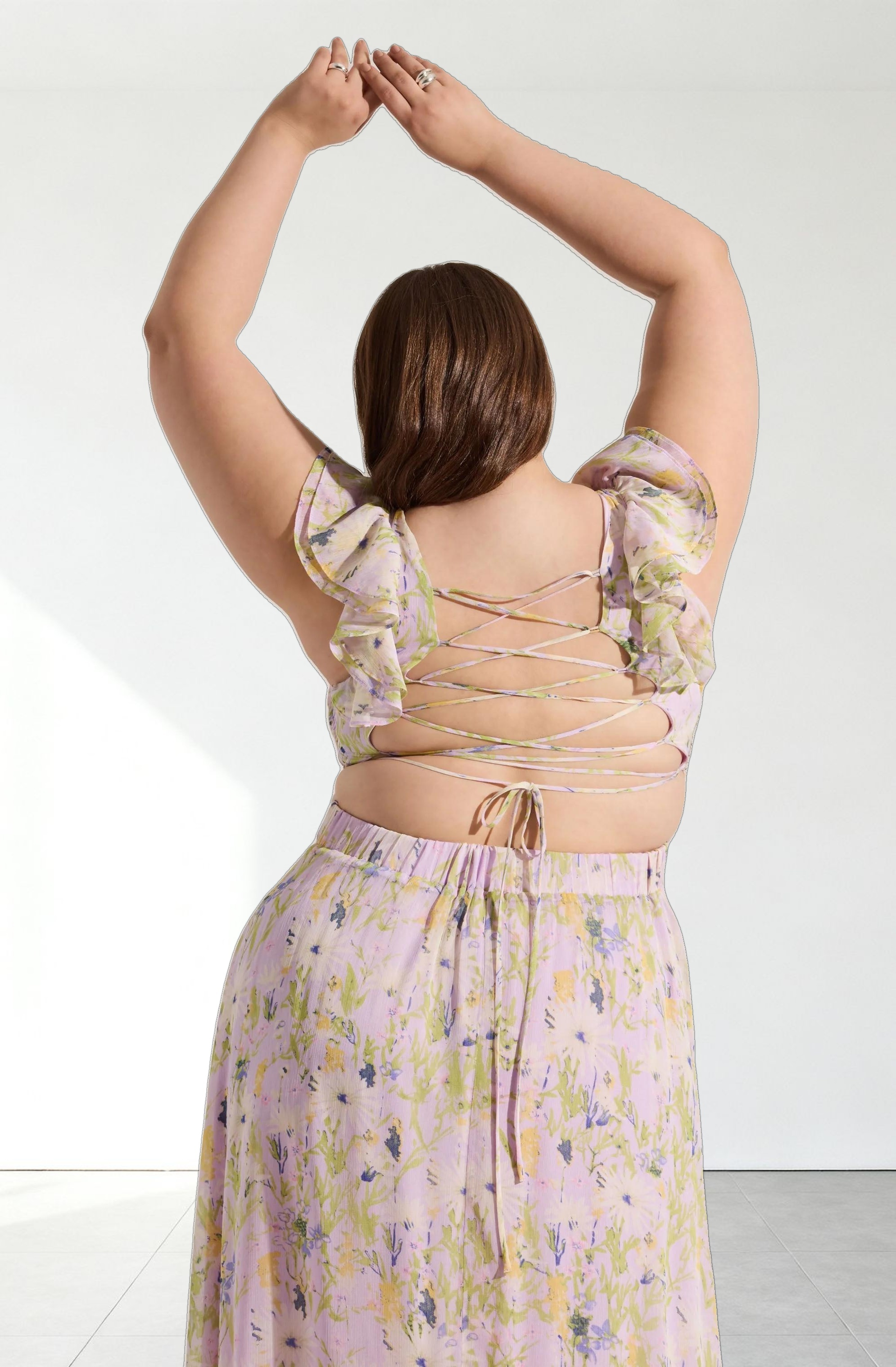 Primrose Floral Strappy Back Maxi Dress