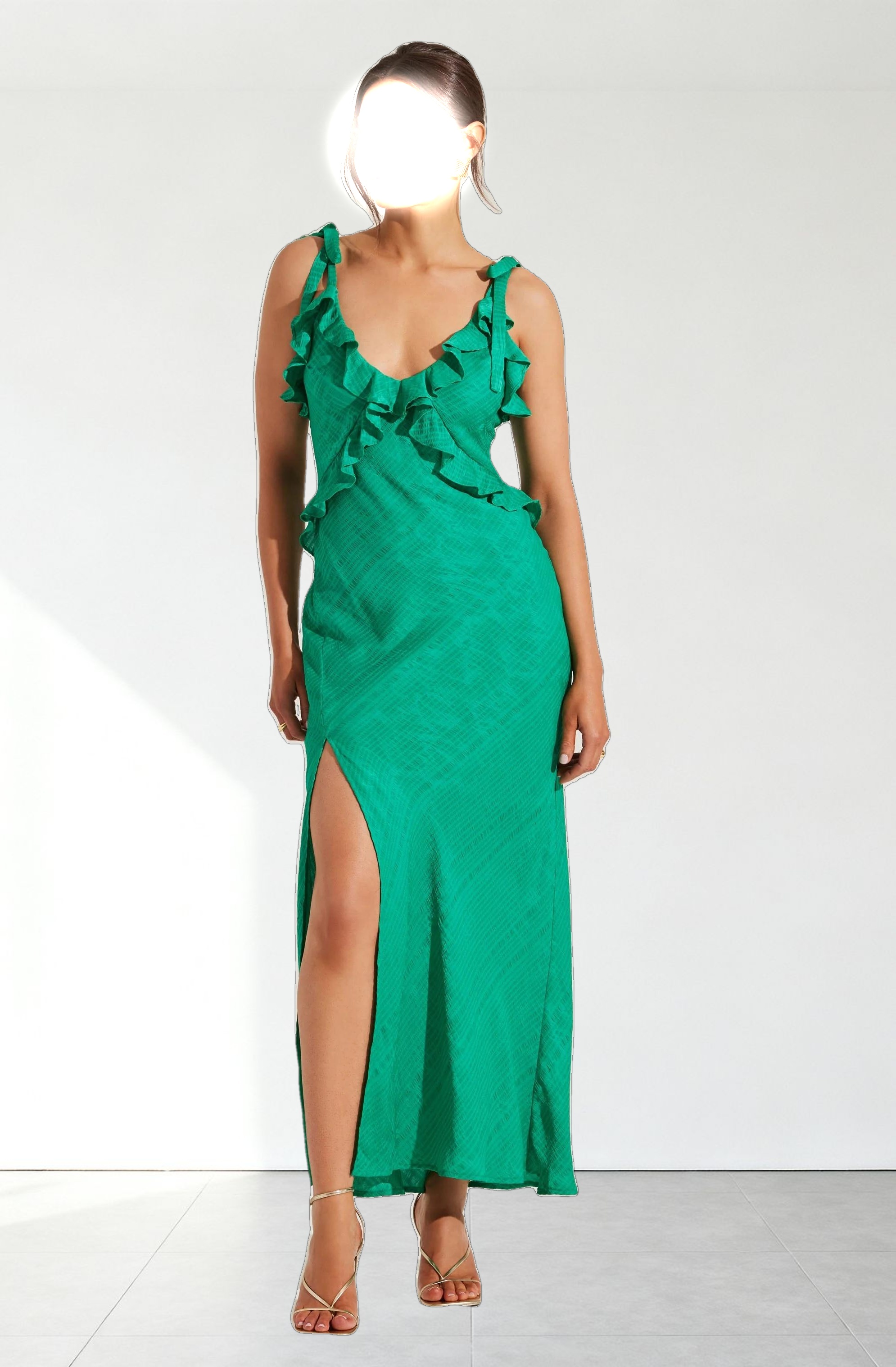 Sorbae Ruffle Maxi Dress