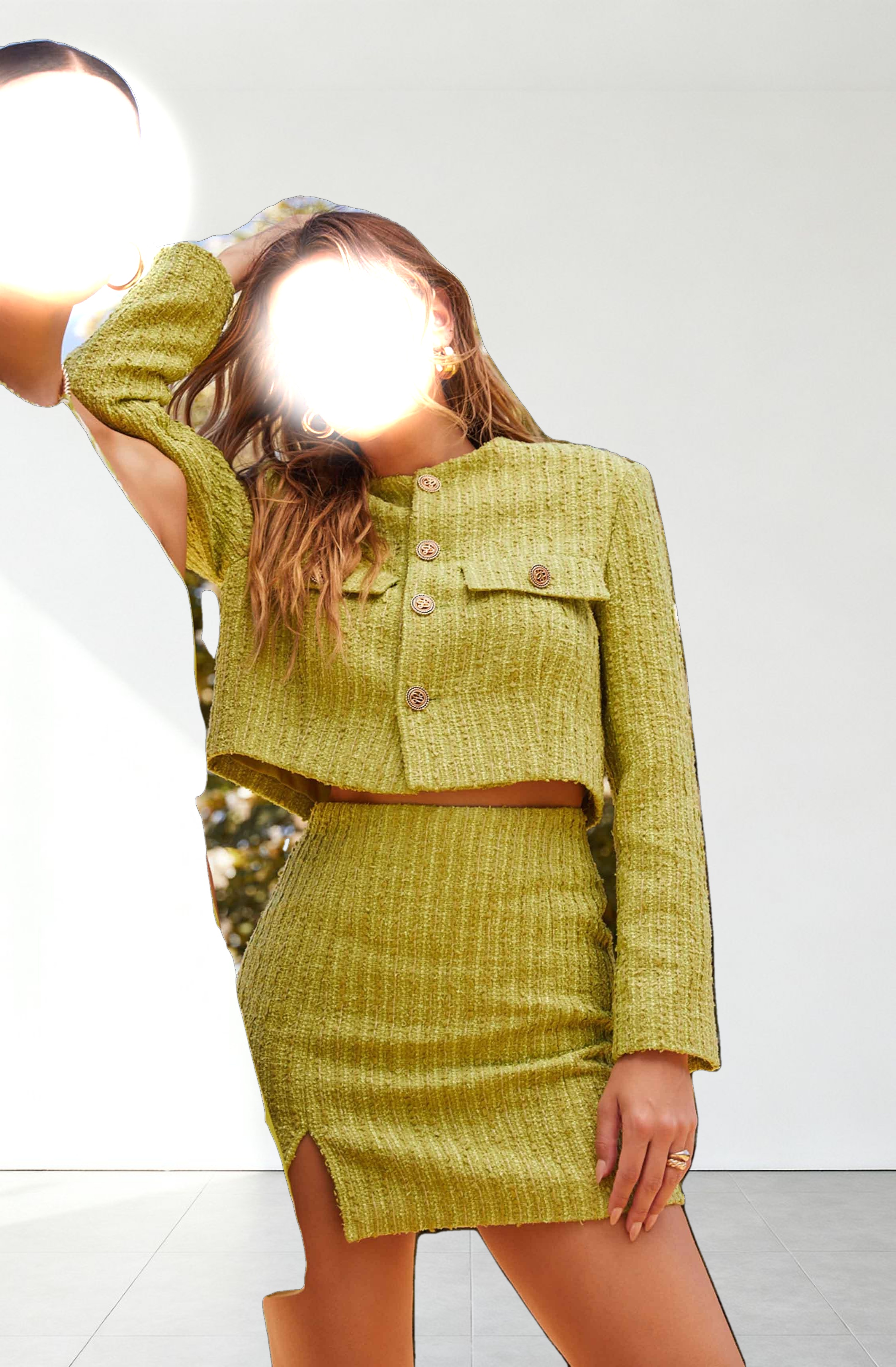 Covina Tweed Mini Skirt