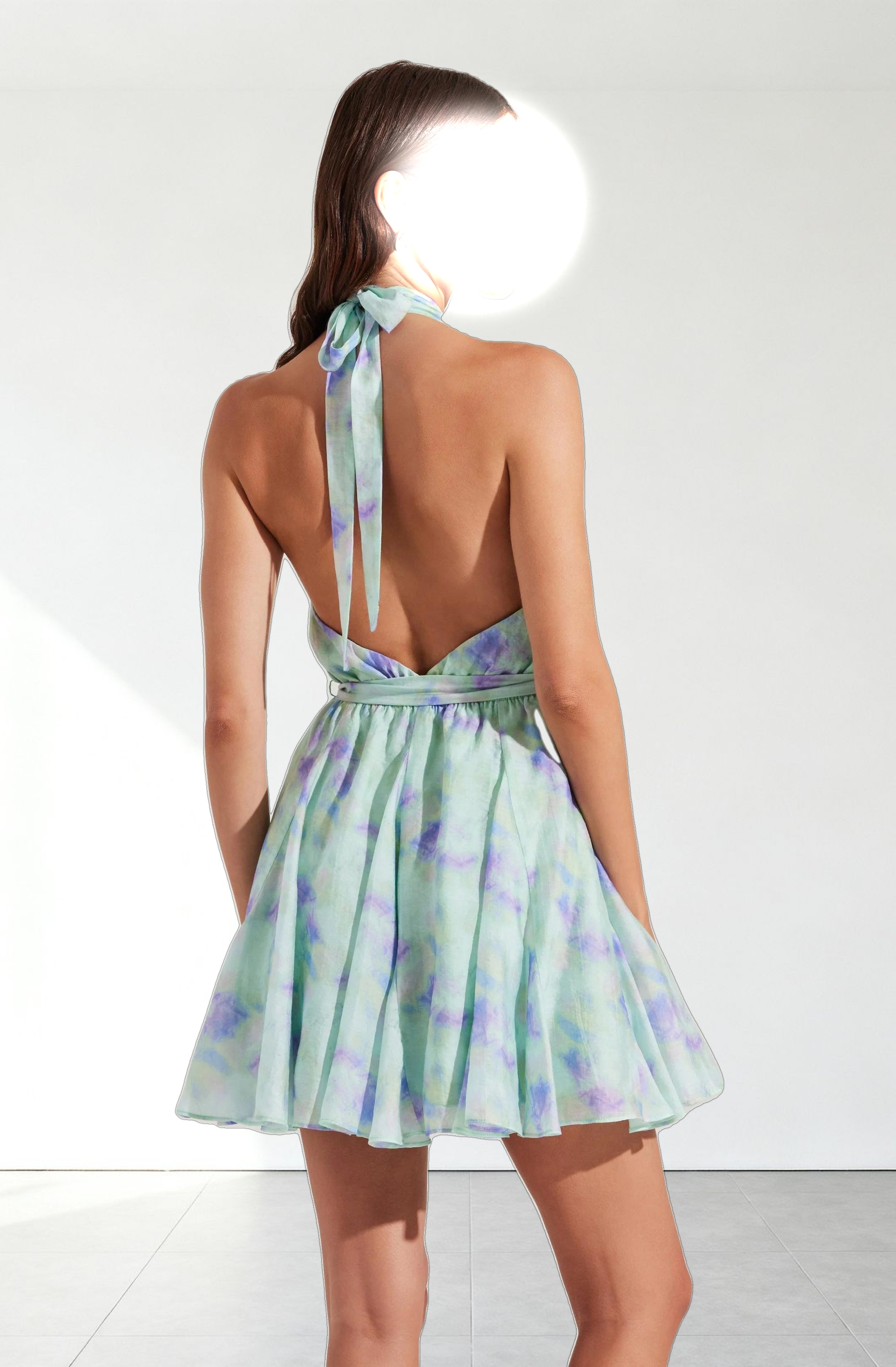 Clare Halter Neck Mini Dress