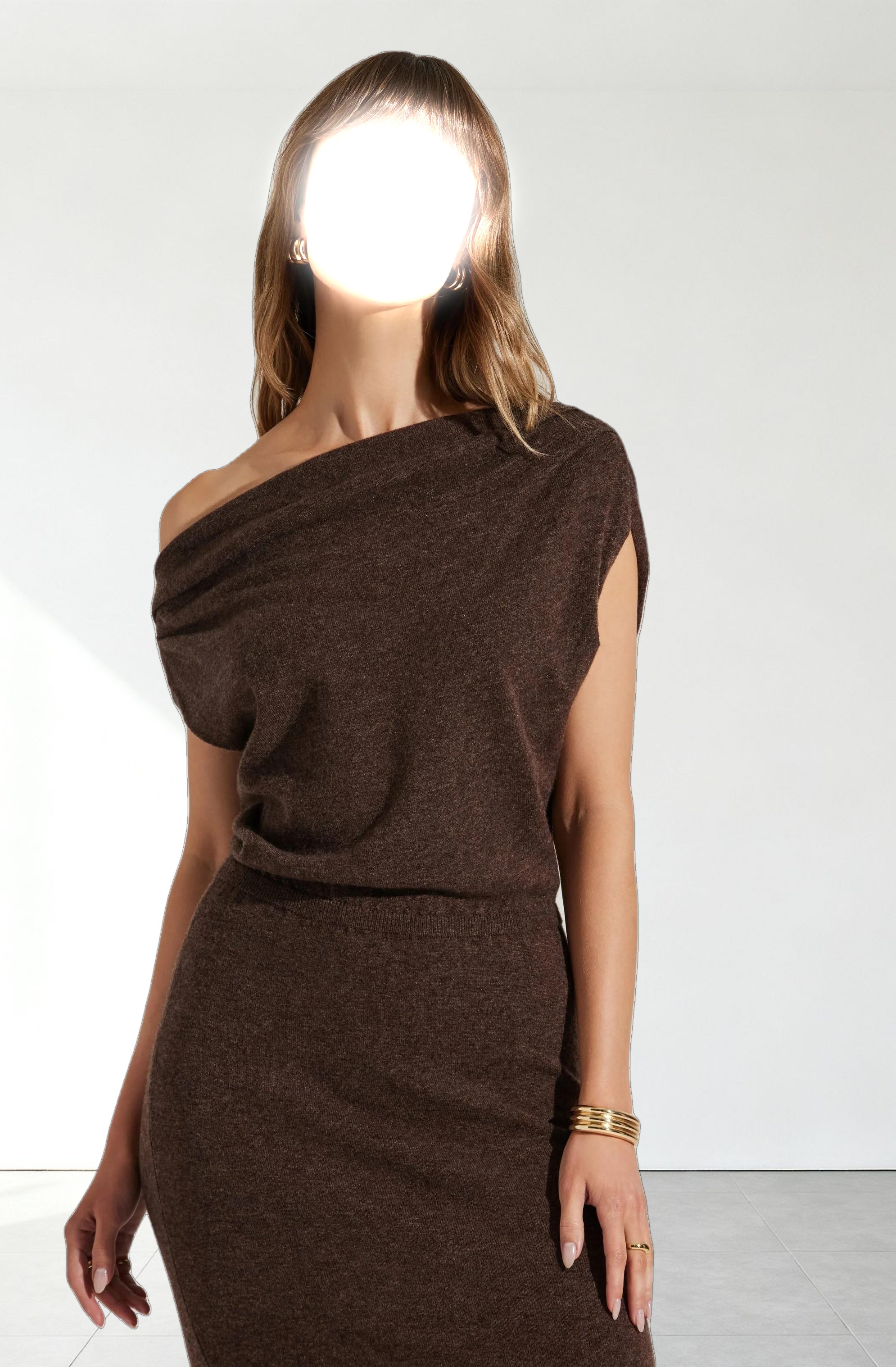 Val One Shoulder Sweater Dress