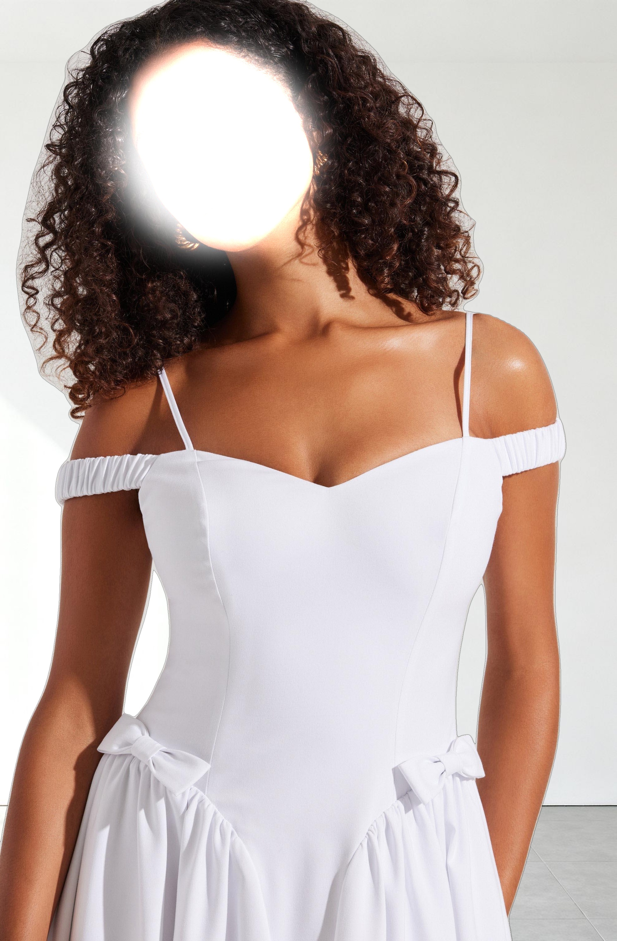 Elvinia Off Shoulder Midi Dress