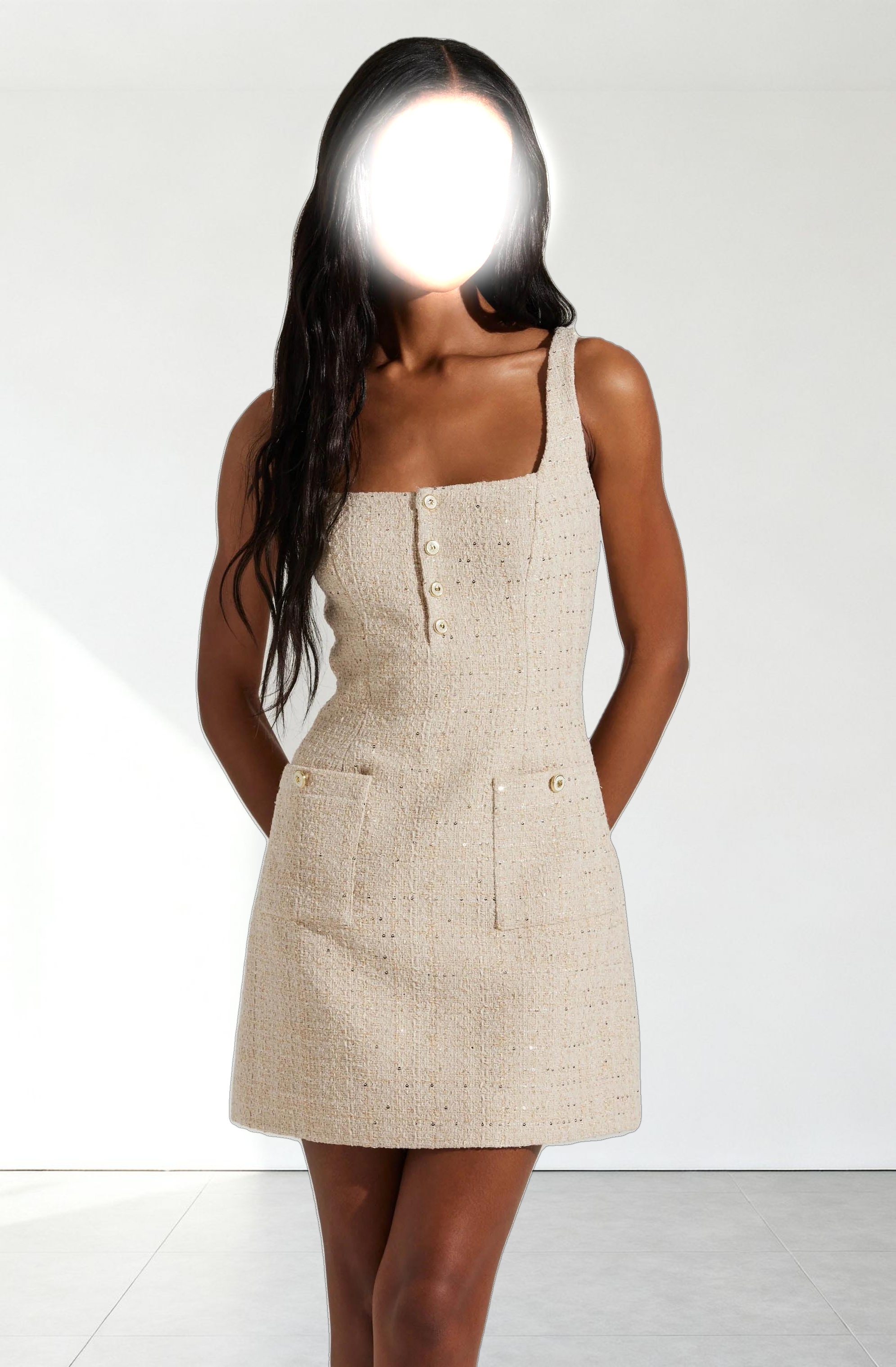 Deanna Tweed Mini Dress