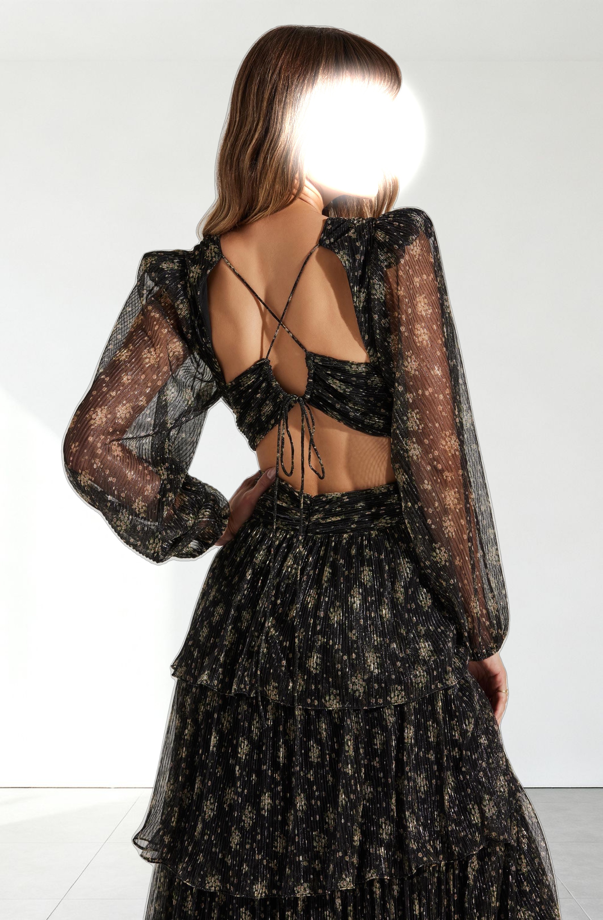 Anora Floral Tiered Maxi Dress