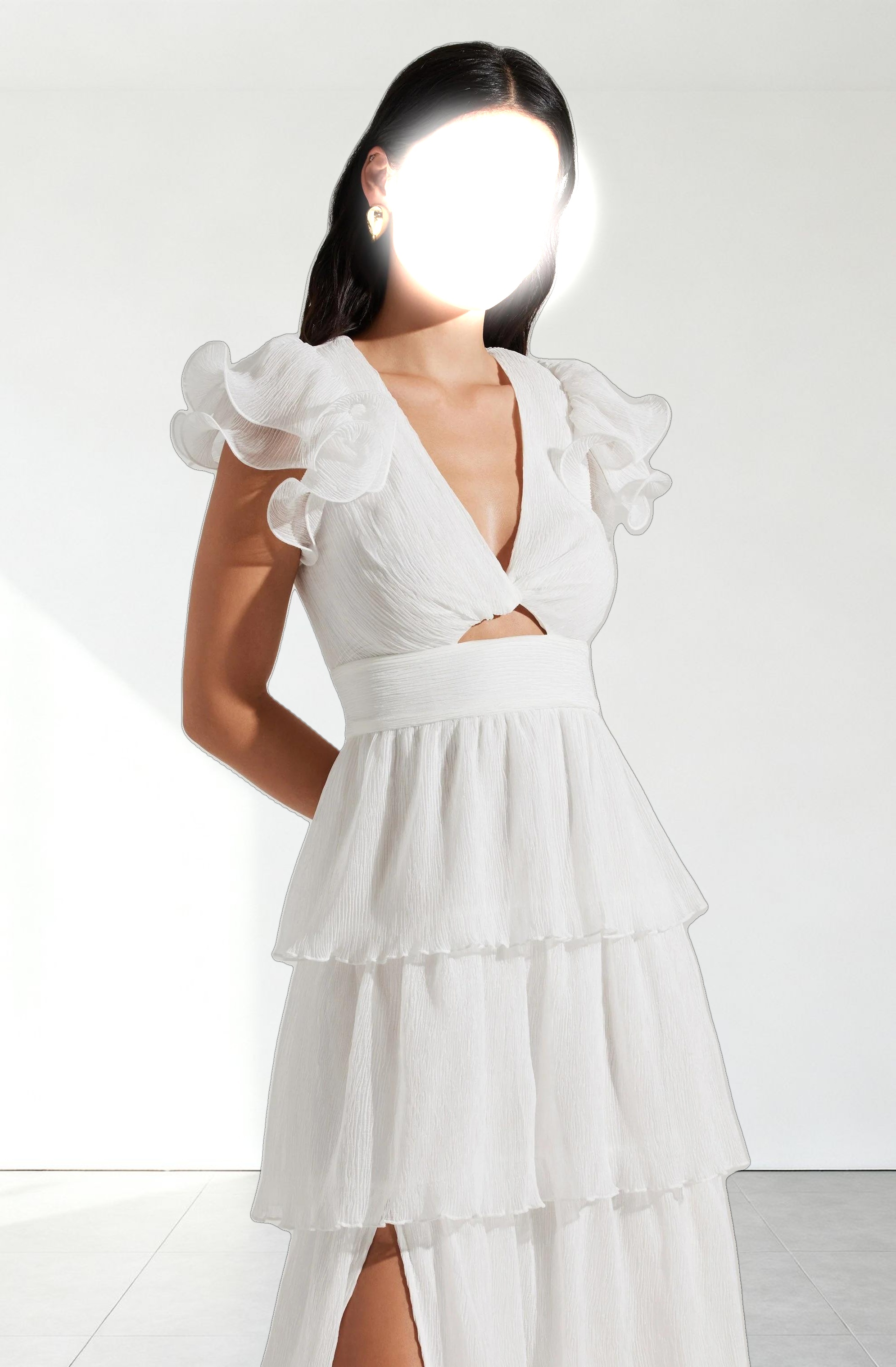 Emporia Tiered Tulle Midi Dress