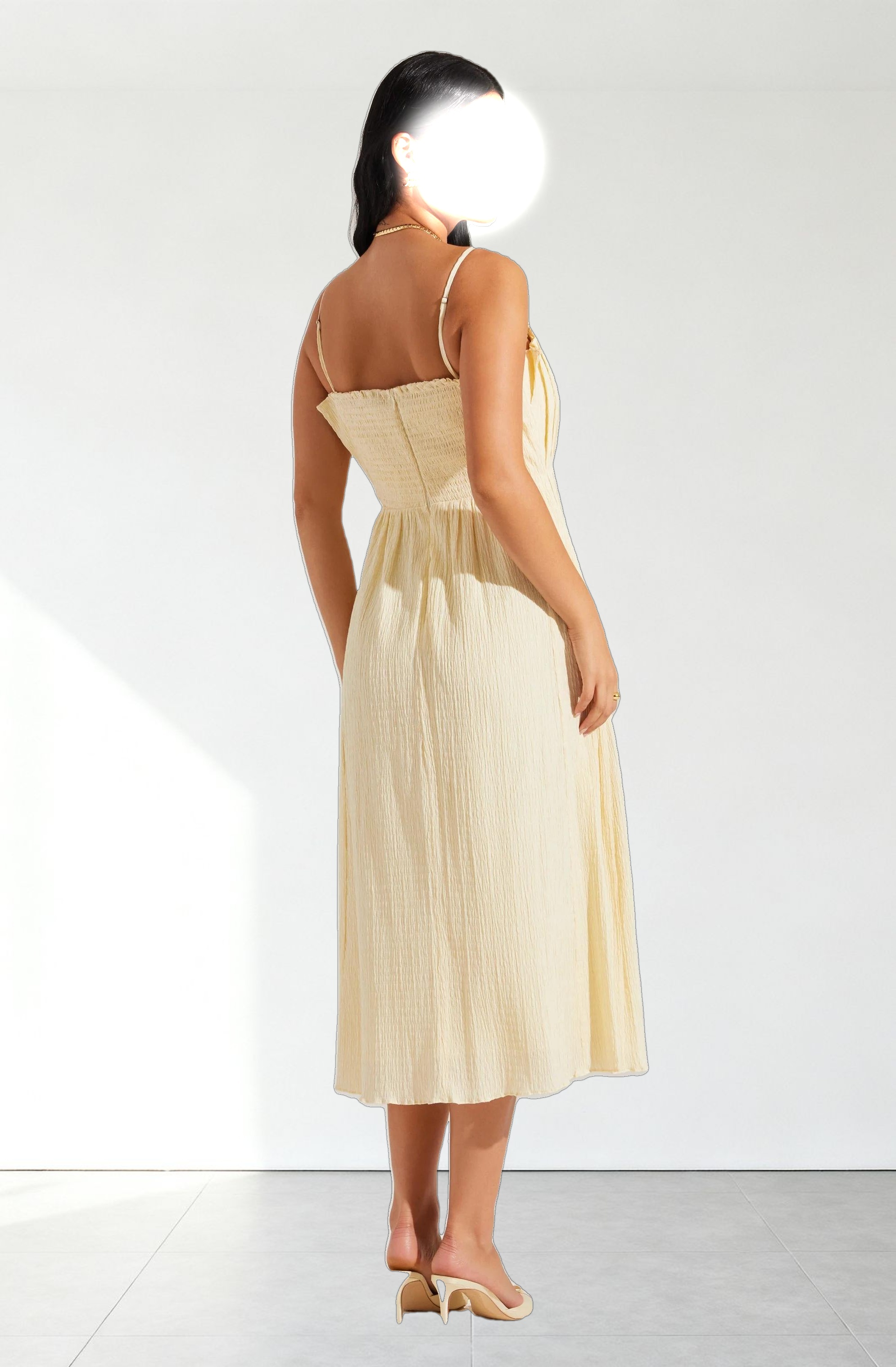 Sunny Pleated Midi Dress